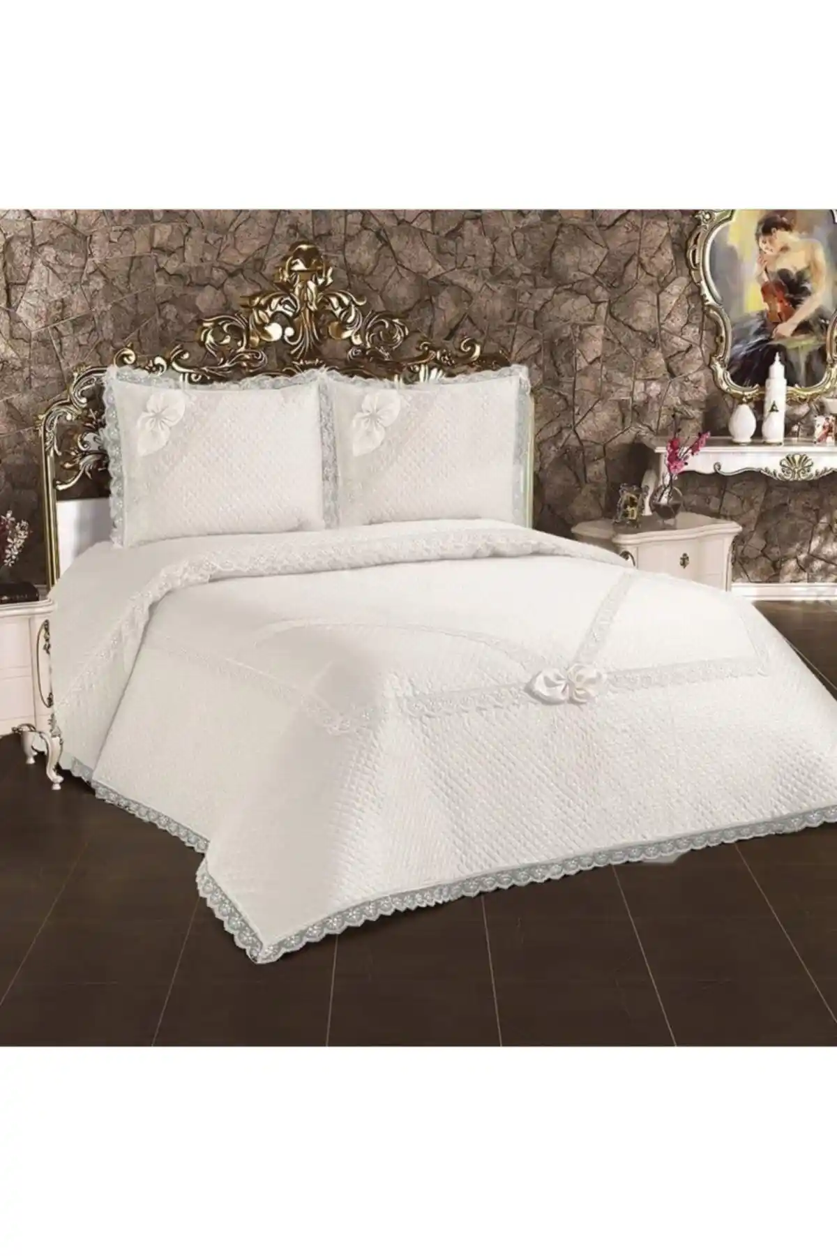 Bursa Çeyiz Alfima Home Fransız Güpürlü Çift Kişilik Yatak Örtüsü Özellikleri ve Kullanım İpuçları