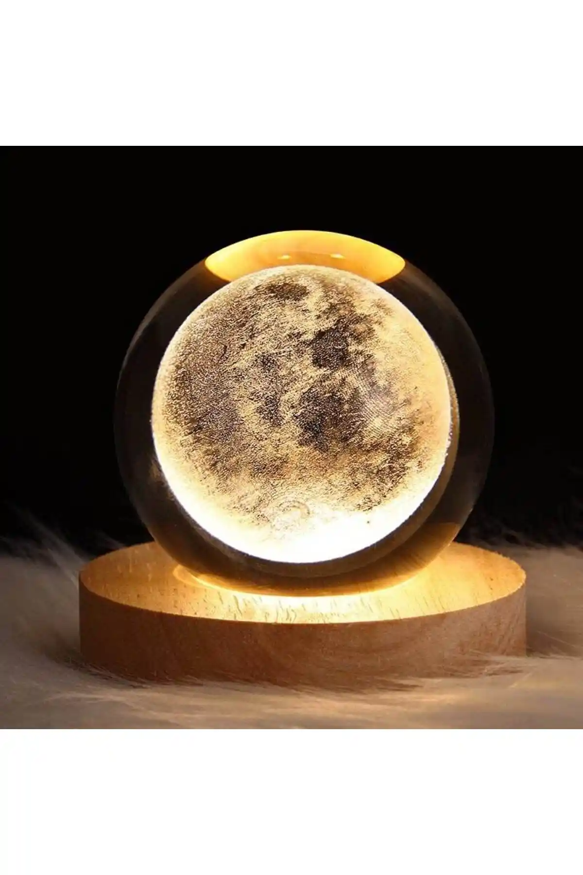 Busstier Dekoratif Cam Küre Gece Lambası Modern ve Şık Tasarımıyla Öne Çıkıyor