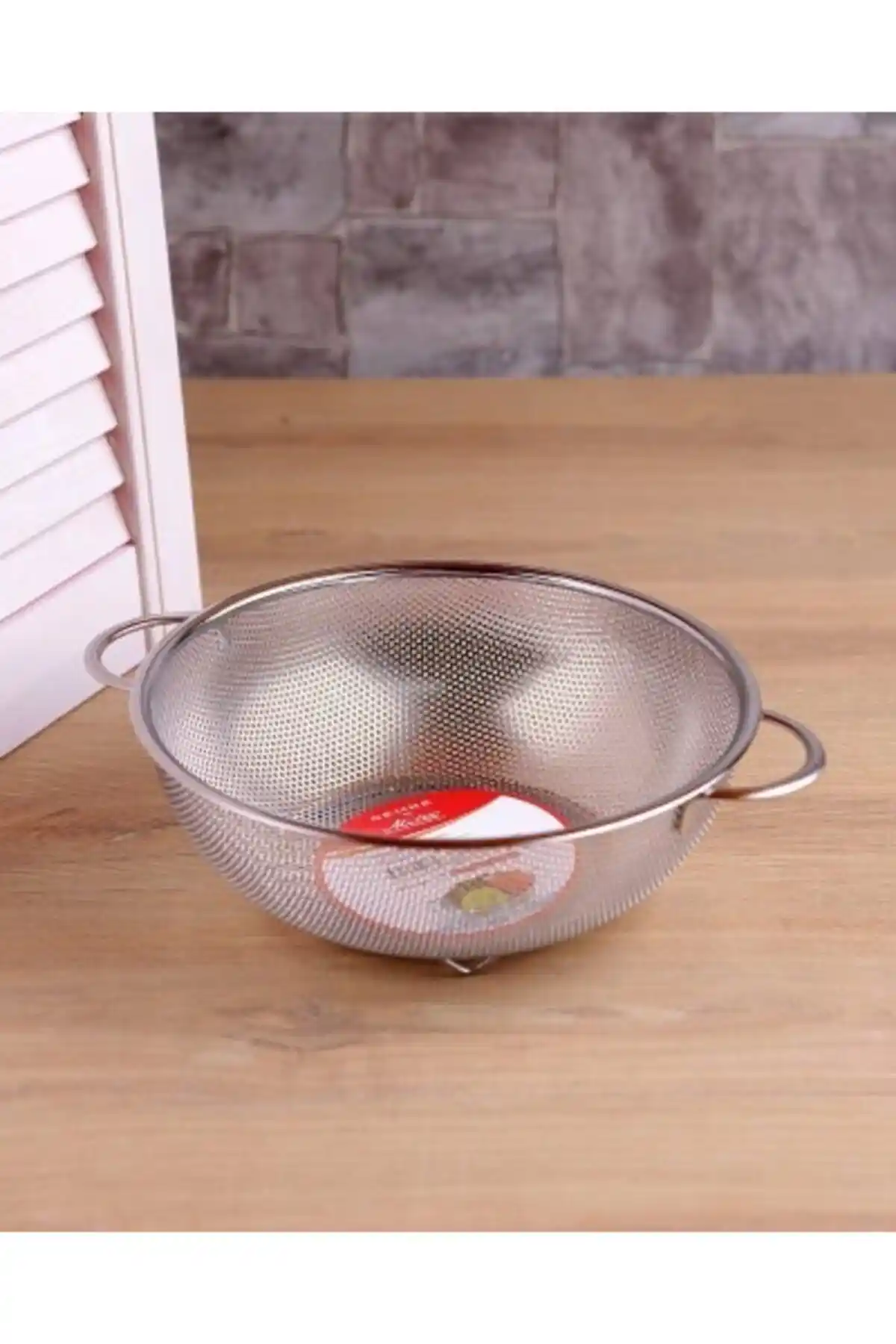 Büyük Boy Paslanmaz Çelik Makarn Süzgeci 26 cm - Dayanıklı ve Pratik Mutfak Gereci