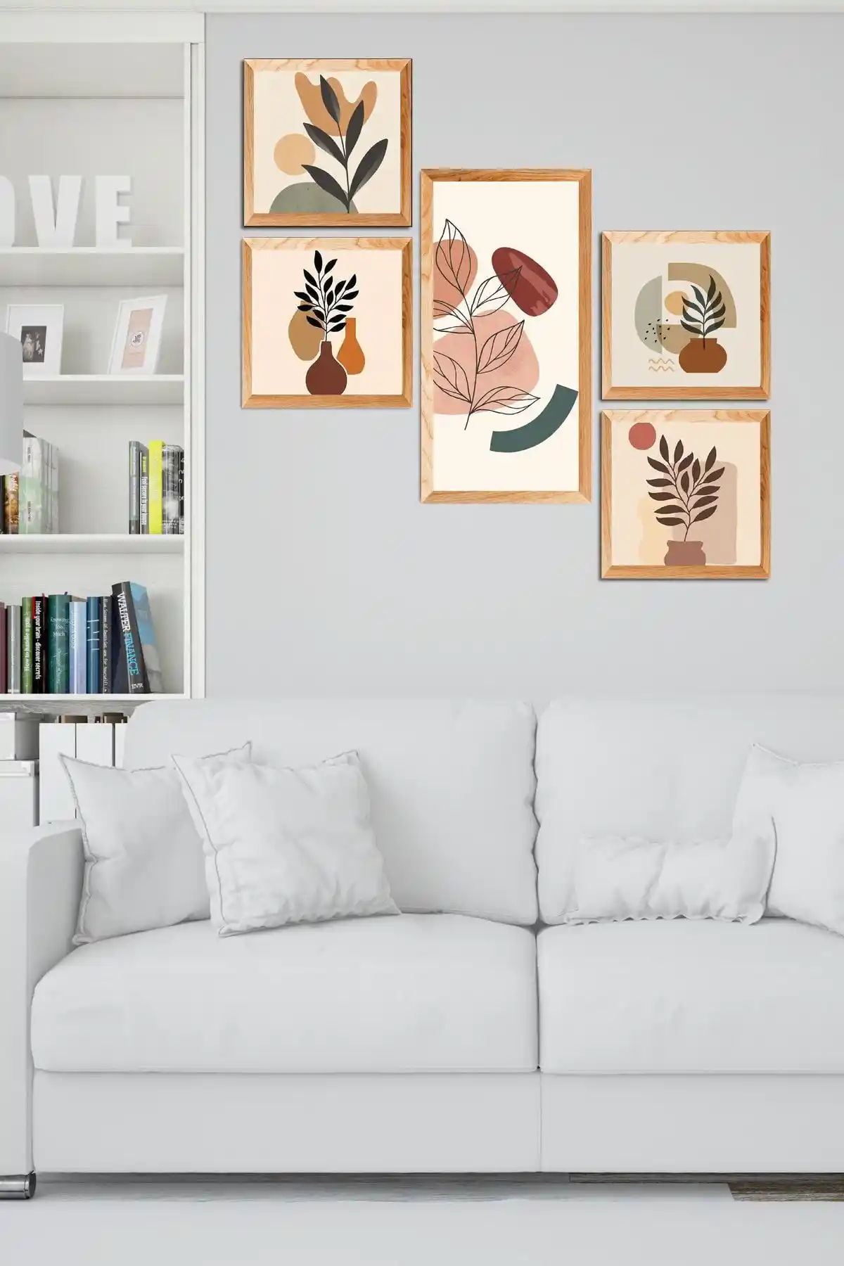 Cadran 5 Parçalı MDF Tablo Seti ile Modern ve Canlı Duvar Dekorasyonu