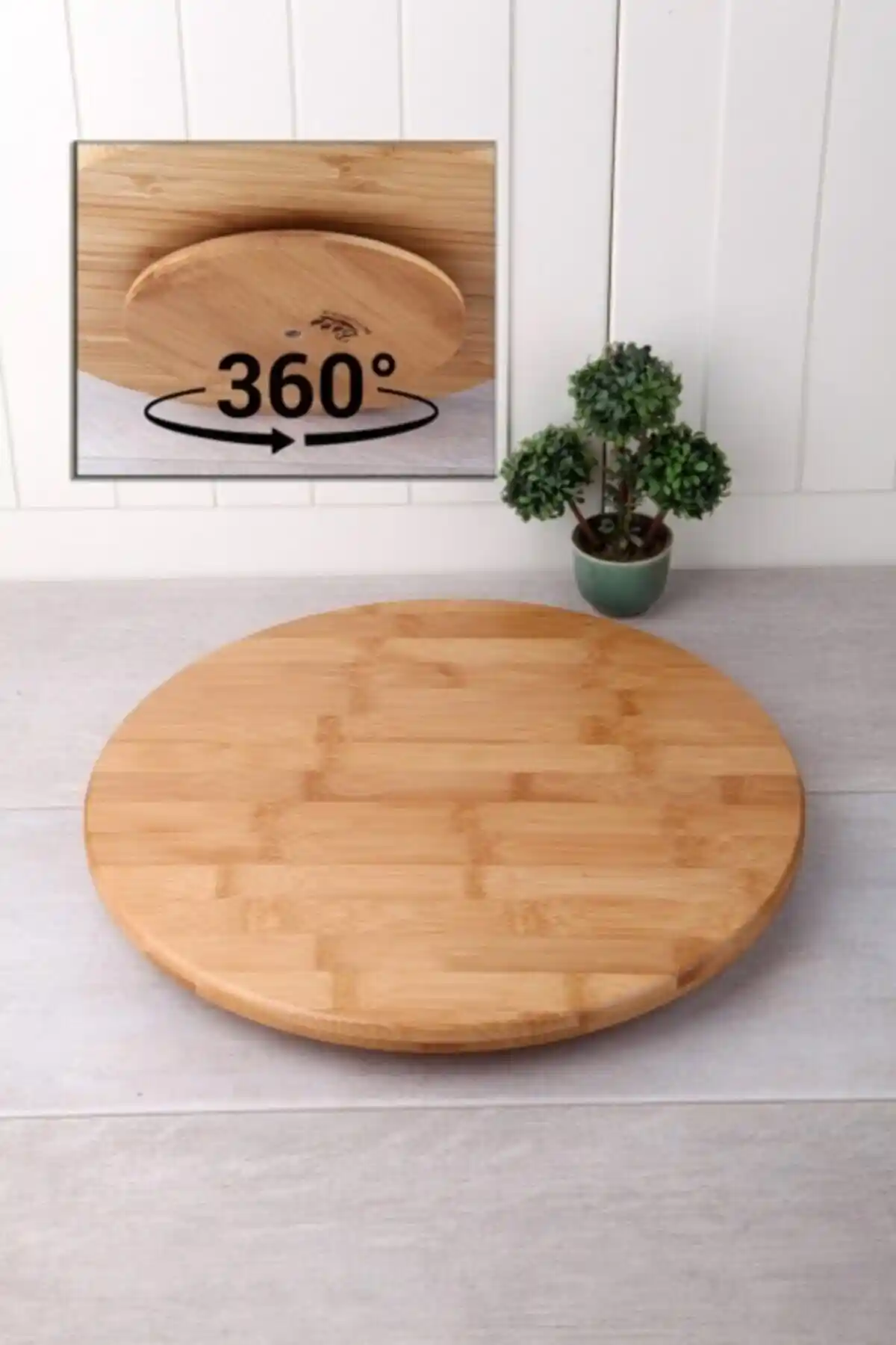 Çavdar Group Bambu Dönerli Pizza Tahtası: Dayanıklı ve Şık Sunum Çözümü