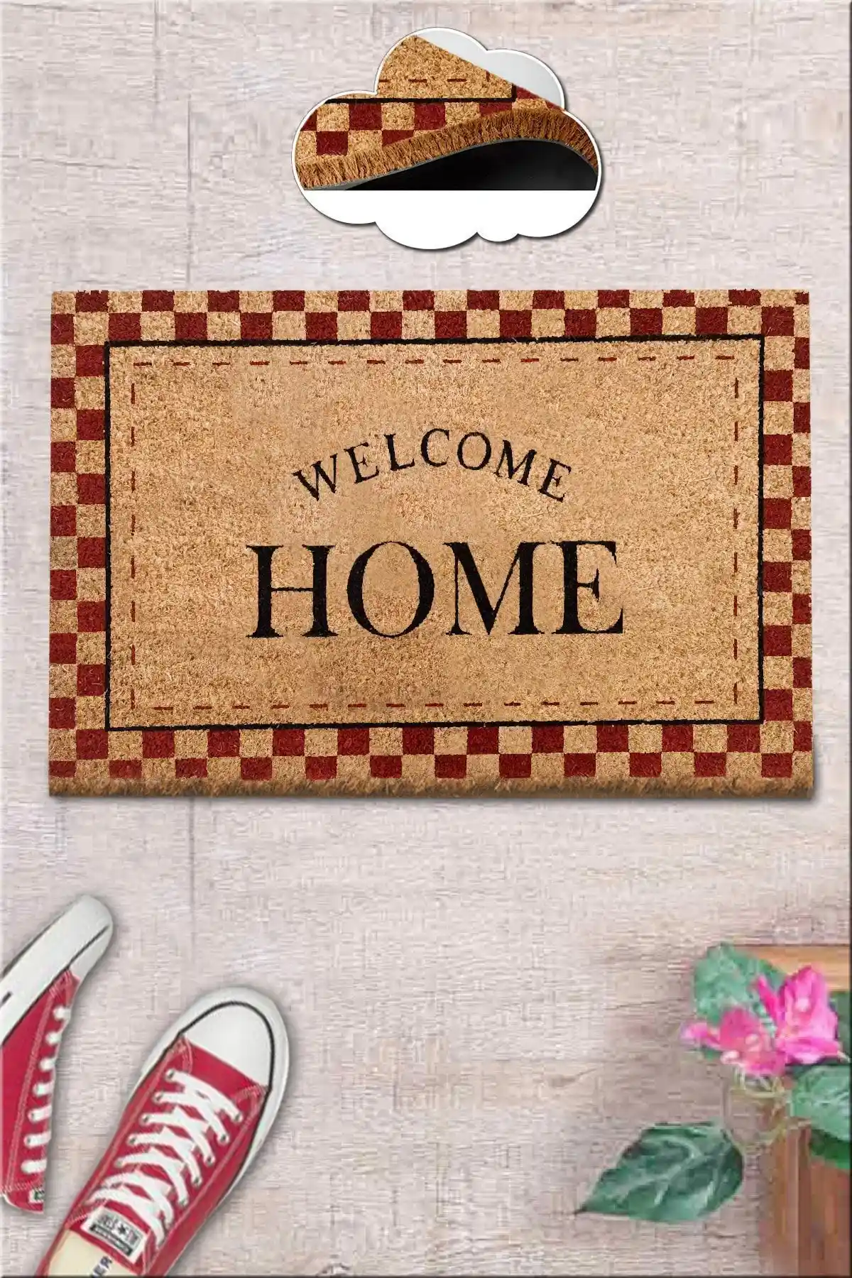 Chilai Home Coco Glamour Red Doğal Koko Paspas ile Evinize Şıklık ve Dayanıklılık Katın