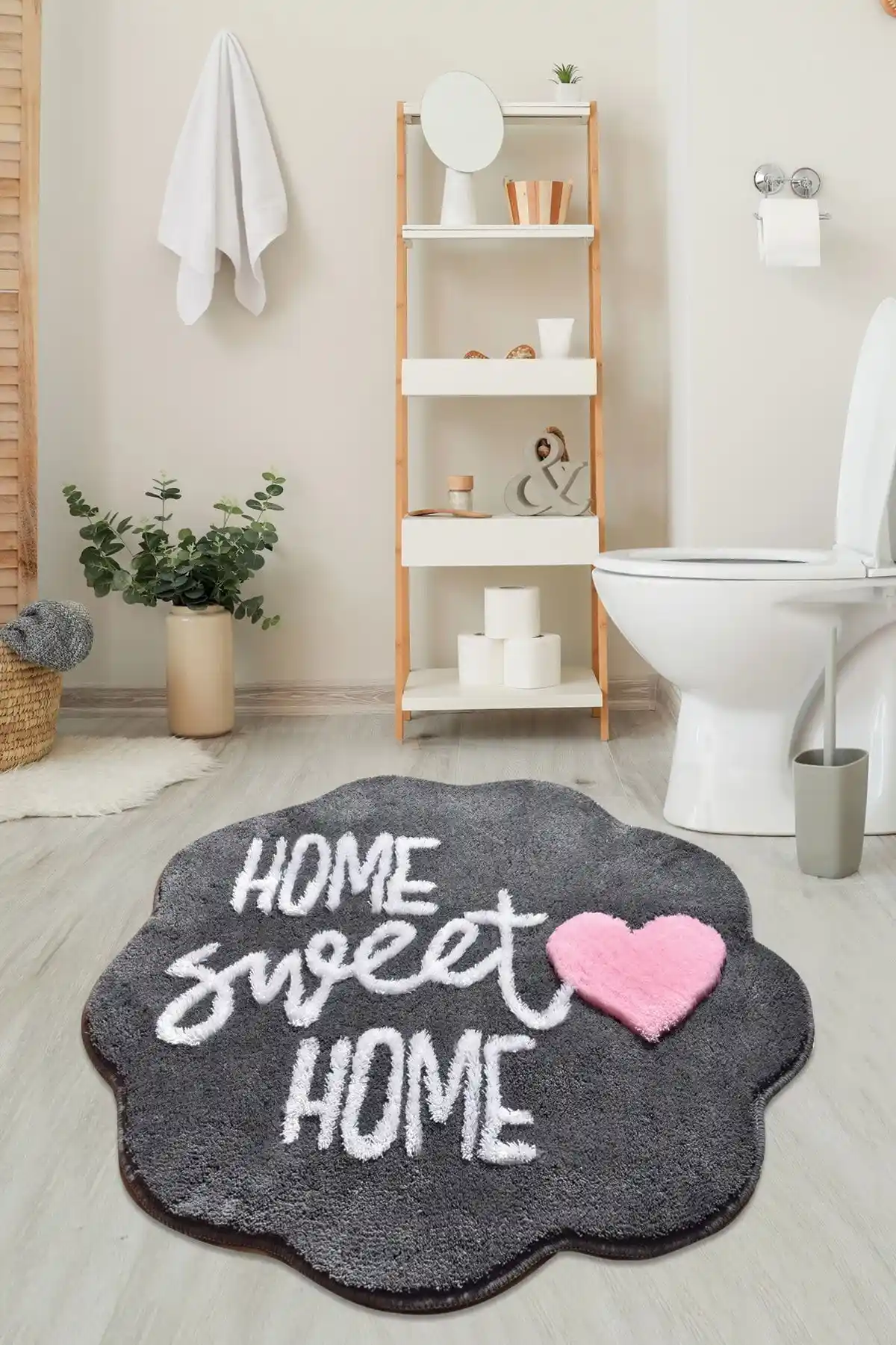 Chilai Home Füme Çap 90x90 Cm Banyo Paspas Seti ve Klozet Takımı Ürün İncelemesi