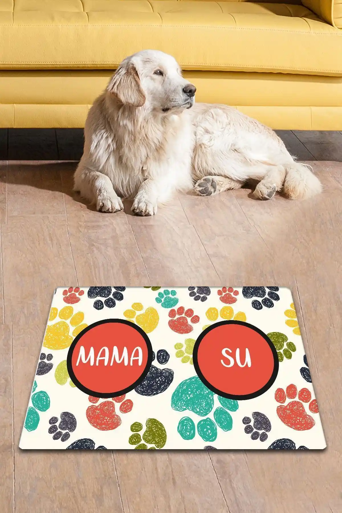 Chilai Home PVC Paw Bowl Köpek ve Kedi Mama Paspası Şık ve Dayanıklı Tasarım