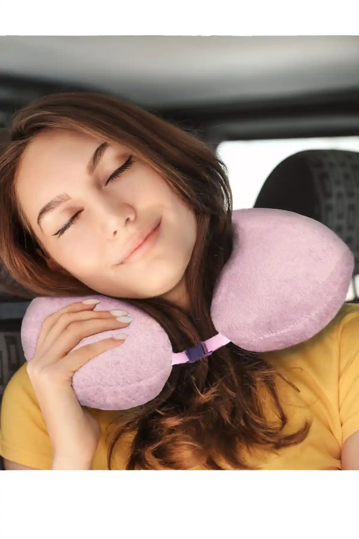 CHIZGY Seyahat Boyun Yastığı Pudra: Rahat ve Şık Seyahat Konforu Sunar