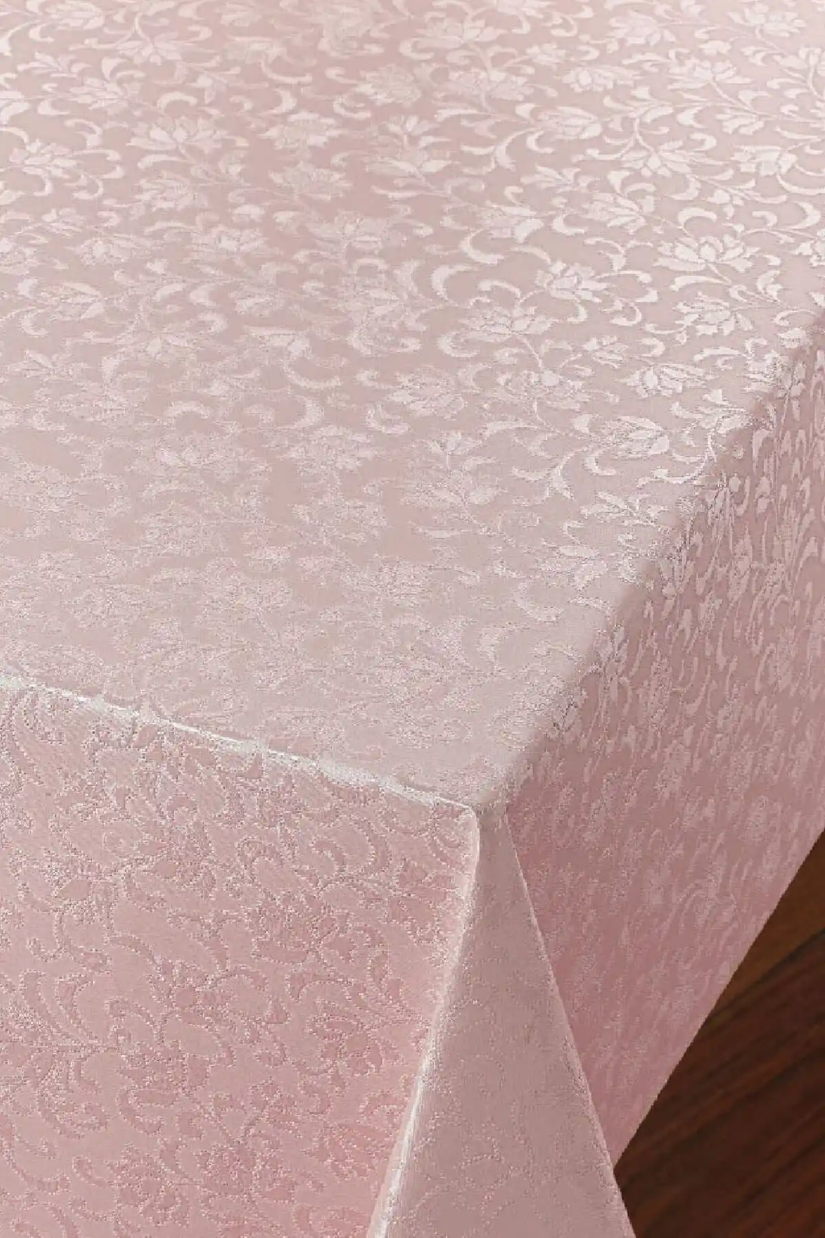 CLK Home Pembe PVC Astarlı Muşamba Masa Örtüsü Estetik ve Dayanıklı Tasarım