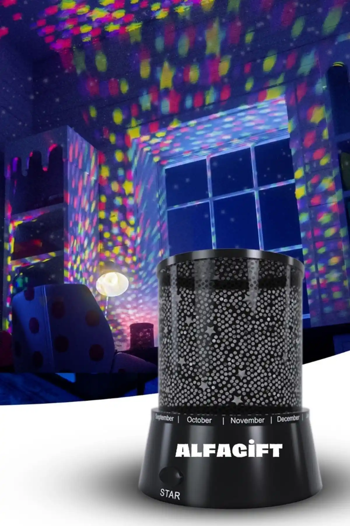 Çocuk Odaları İçin Renkli Yıldızlı Gökyüzü Projeksiyonlu Gece Lambası Özellikleri ve Kullanım Rehberi