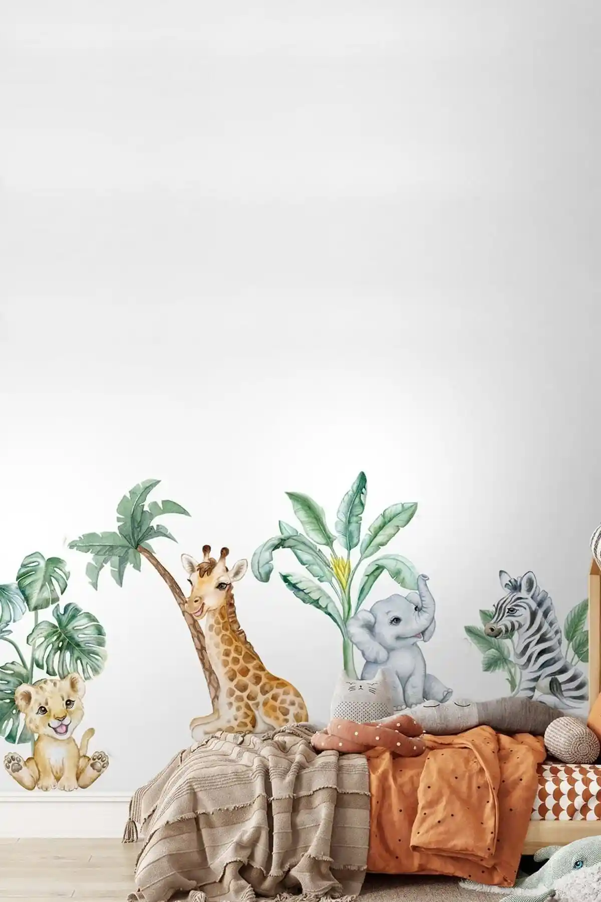 Çocuk Odası İçin Renkli Safari ve Hayvan Boy Ölçer Duvar Sticker Setleri Karşılaştırması