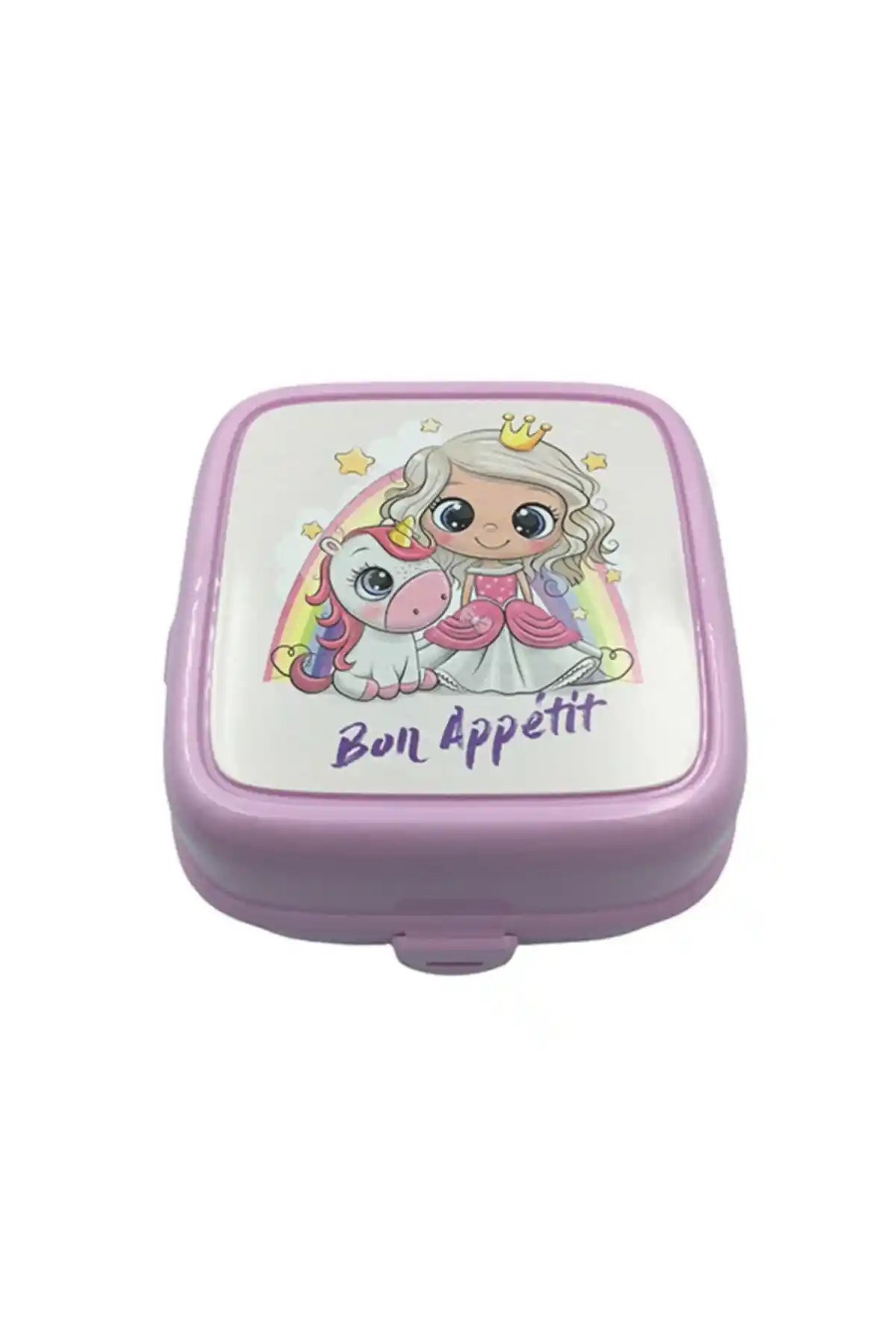 Çocuklar İçin Pratik ve Güvenli Pembe 3 Bölmeli Beslenme Kutusu Özellikleri