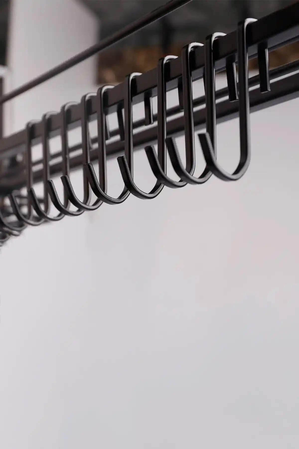 Çok Amaçlı Metal Kare Siyah Askı Seti 10'lu, Dayanıklı ve Modern Dekorasyon Ögesi