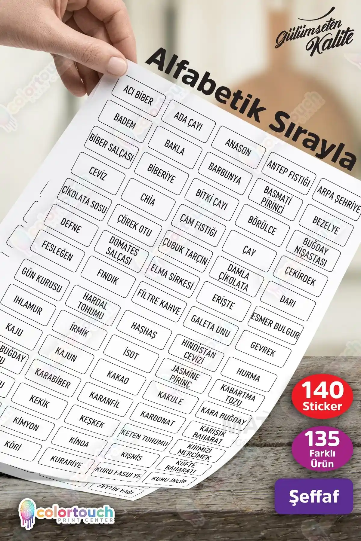 ColorTouch Siyah ve Şeffaf Etiket Setleri Karşılaştırması Mutfak Organizasyonu İpuçları