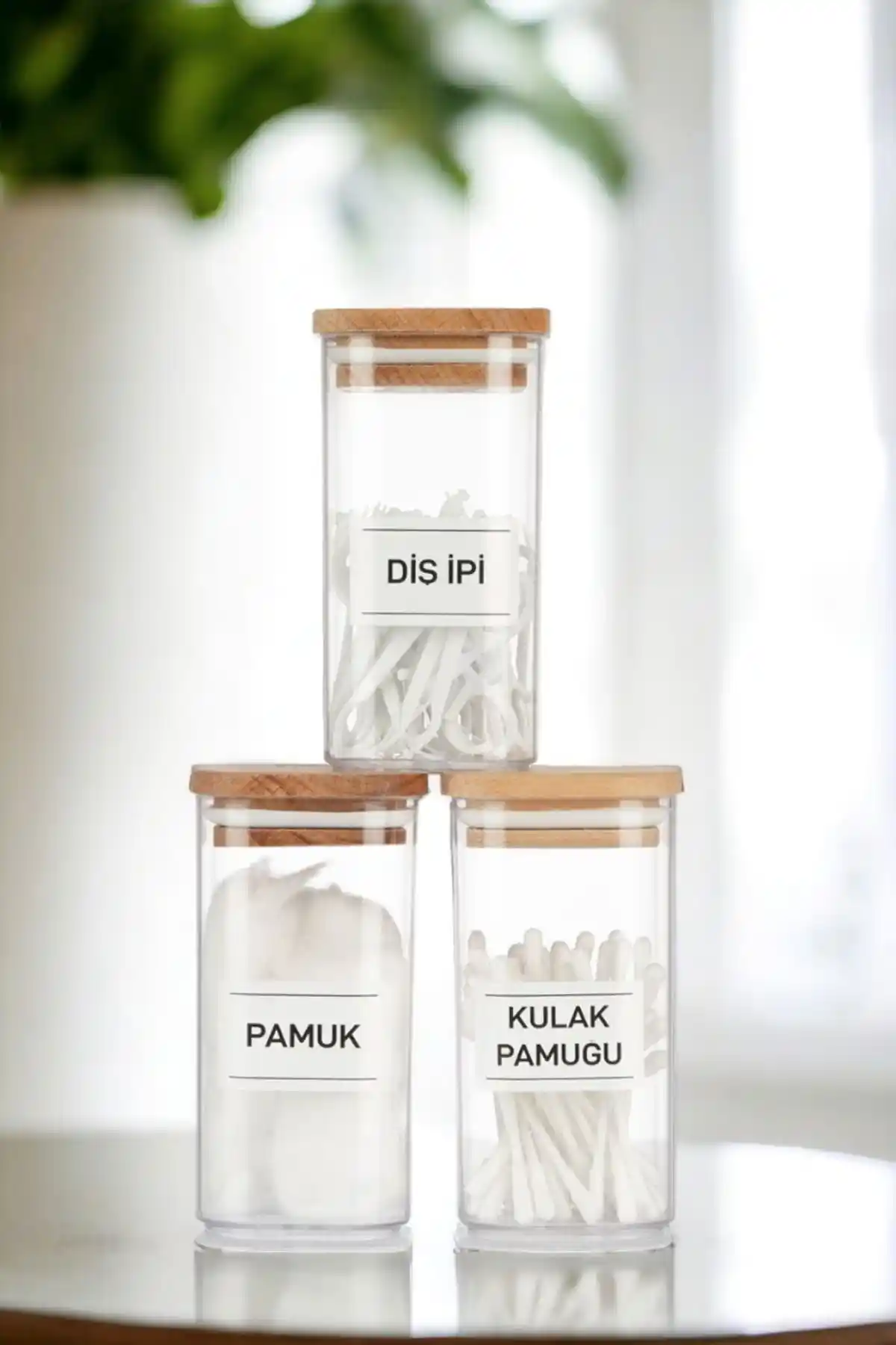 Comprox 3'lü ve 4'lü Ahşap Kapaklı Akrilik Kulak Pamuğu Organizerleri Karşılaştırması