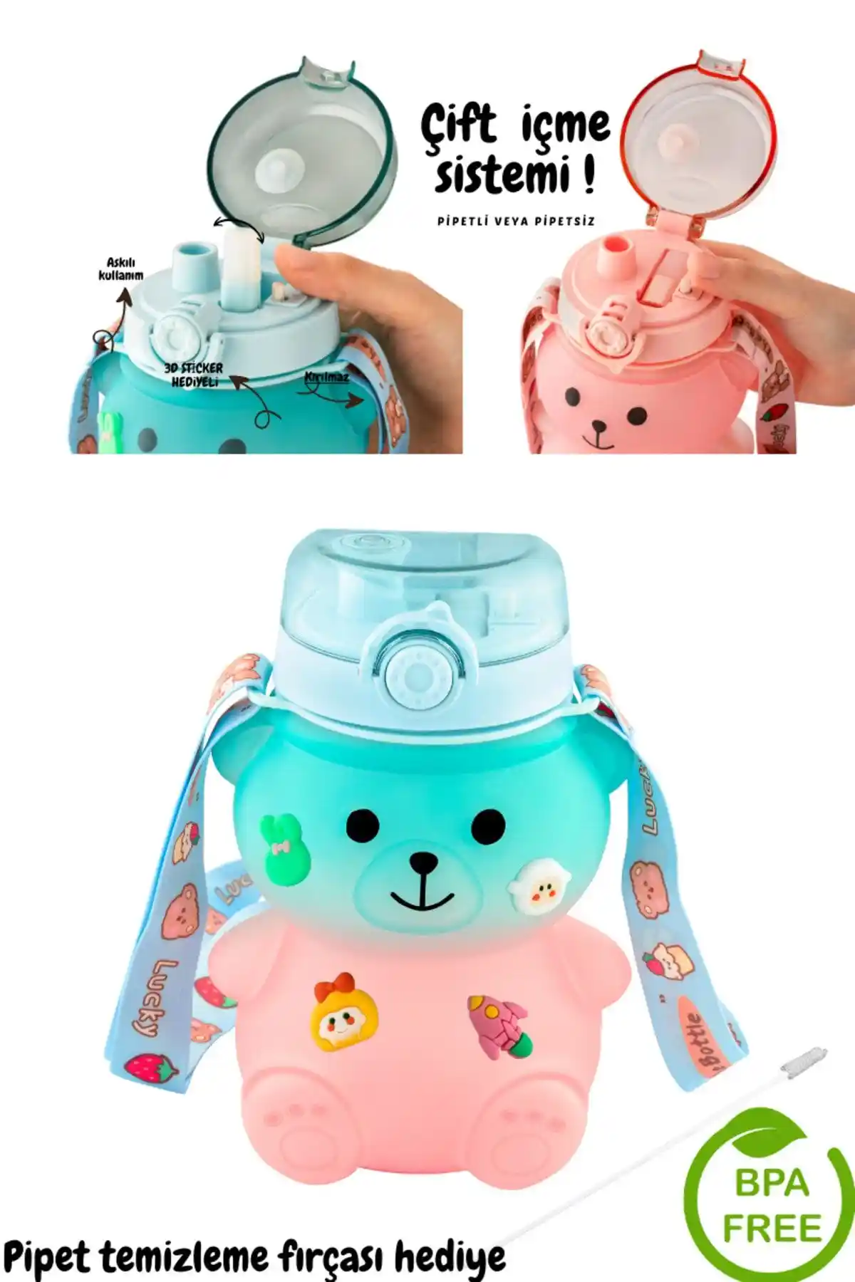 Comprox Yeşil 1300ml Çocuk Suluk Suluğu Güvenli ve Pratik Kullanım İçin Uygun