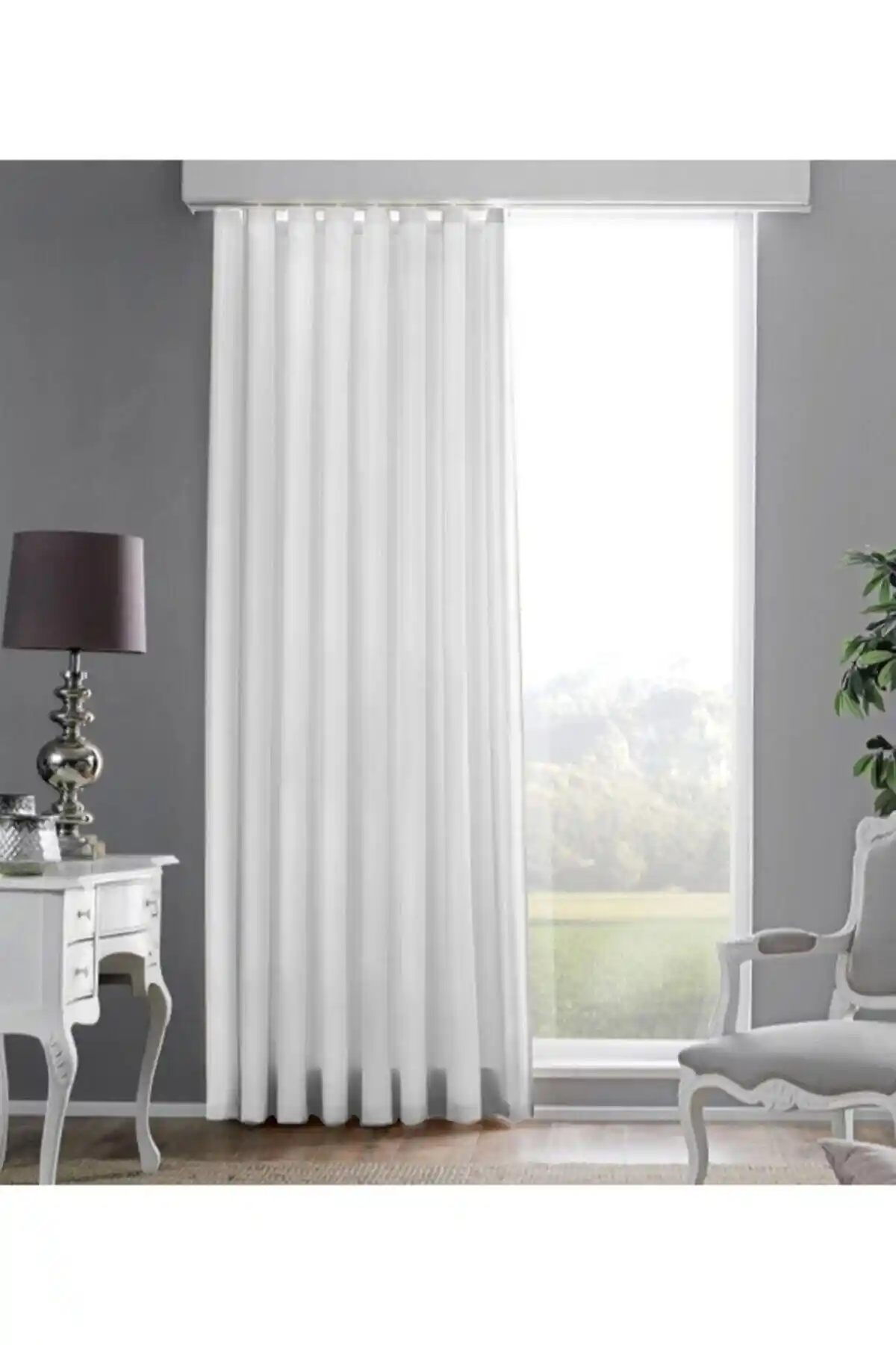 Cortibo Beyaz Saten Güneşlik Perde: Estetik ve Fonksiyonellik Bir Arada