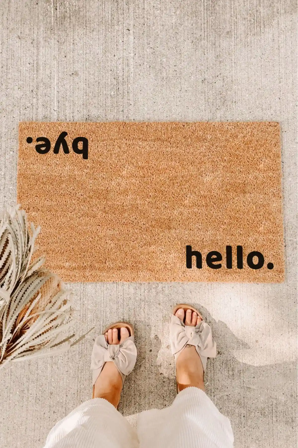 Dayanıklı ve Kaymaz Doğal Hindistan Cevizi Kapı Paspası ile Güvenli ve Şık Girişler