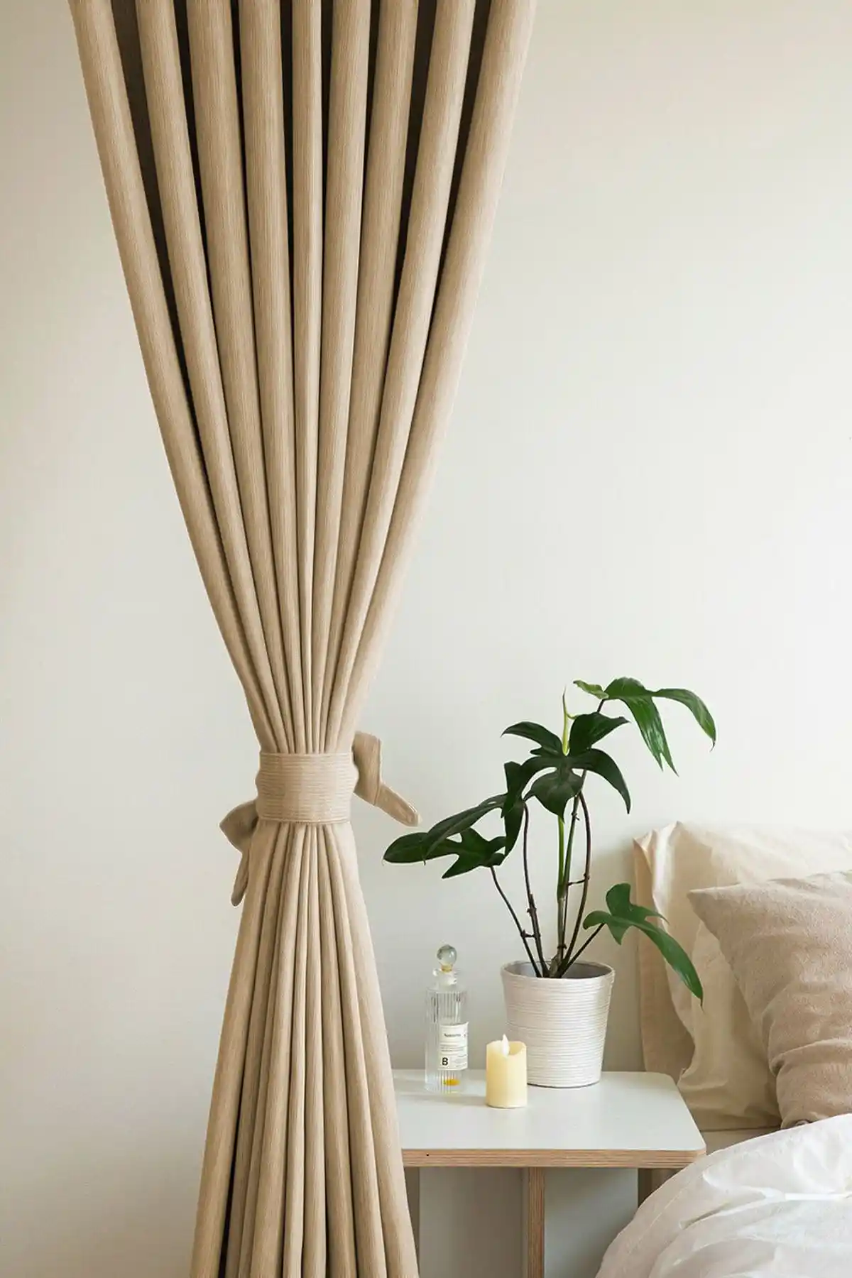 De'Vor Kadife Görünümlü Kalın Fon Perde Karşılaştırması Bej ve Taş Rengi Özellikleri