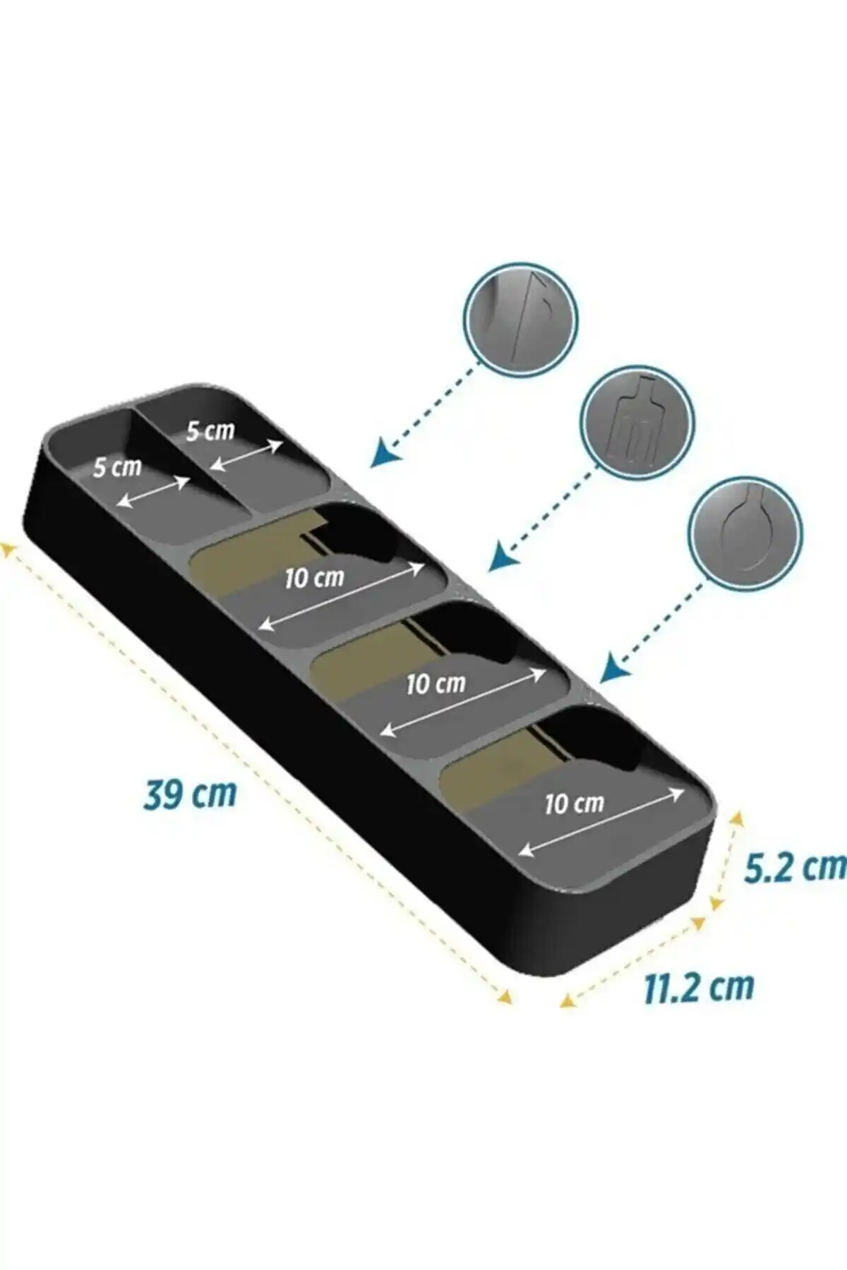Decobella 5 Bölmeli Çekmece Düzenleyici ve Kaşıklık Karşılaştırması