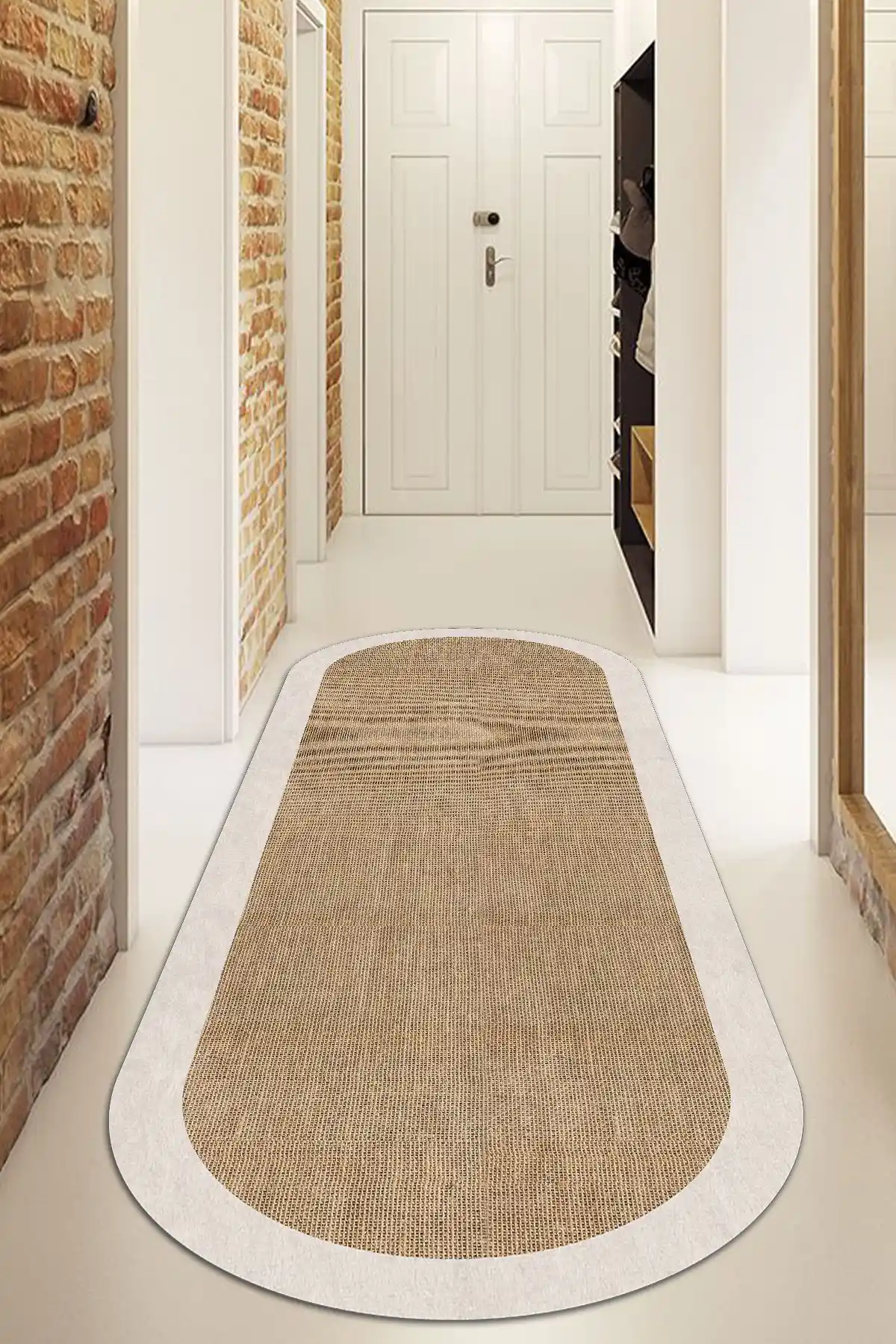 Decomia Home Yıkanabilir Bej Salon Halısı Modern Estetik ve Kullanım Kolaylığıyla