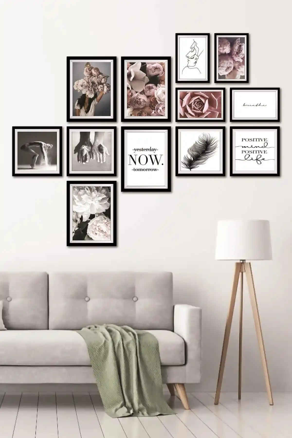 Dekolia 12 Parça MDF Tablo Seti Modern ve Şık Duvar Dekorasyonu Seçenekleri