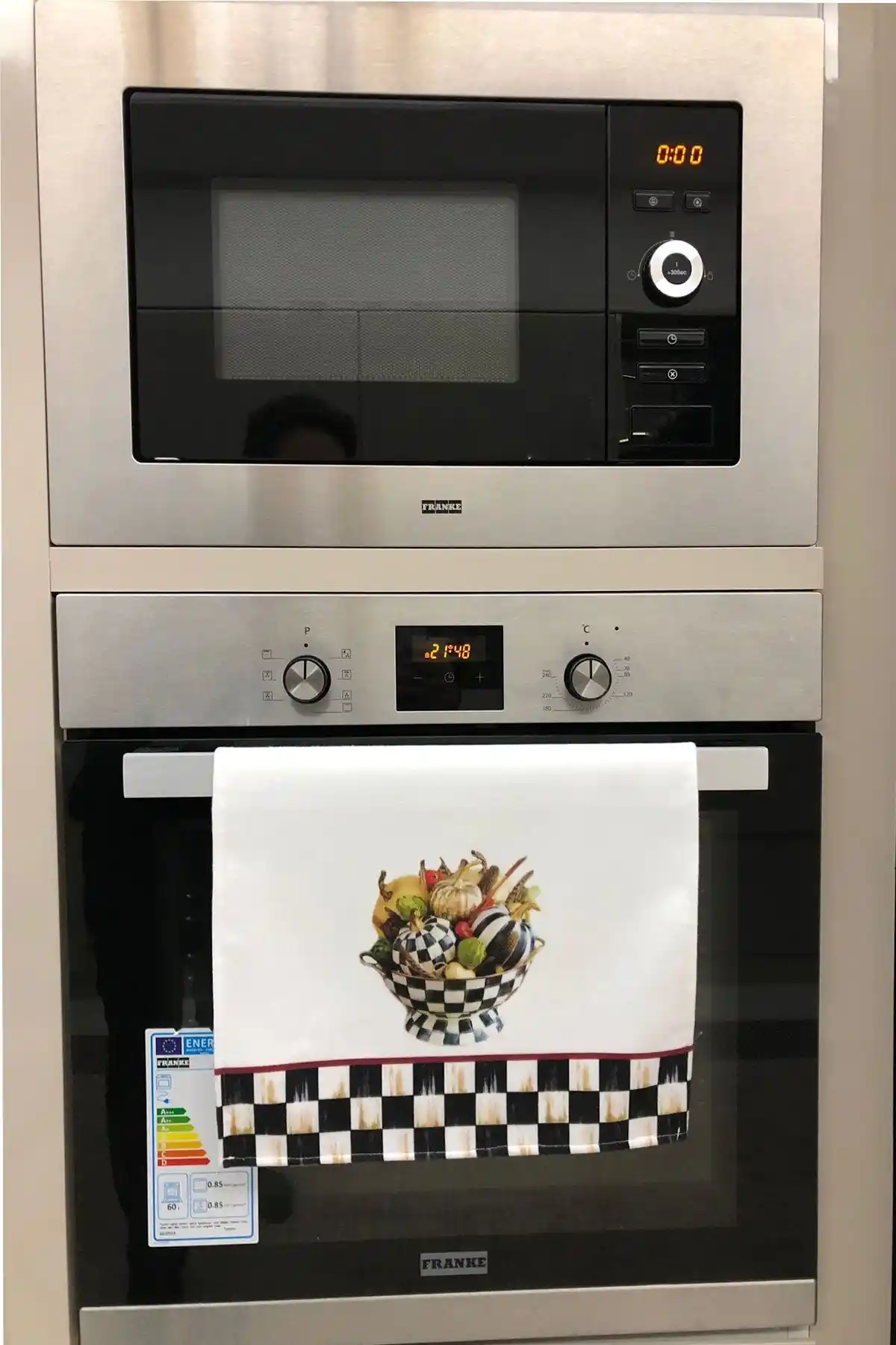 DEKOMOD Dekoratif Mutfak Pamuklu Fırın Havlusu Modern Tasarım ve Dayanıklılık