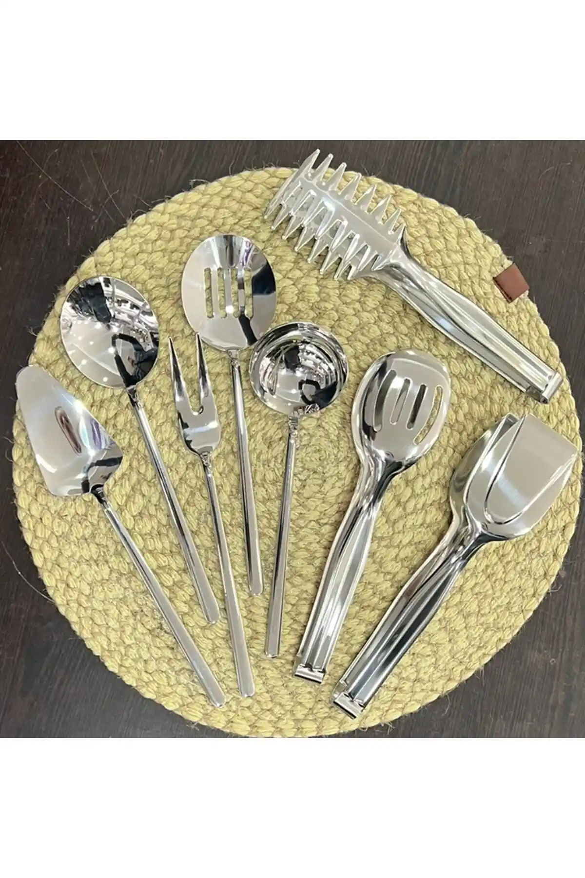 Demir Çeyiz Dmr Life 8 Parça Mutfak Gereçleri Seti Paslanmaz Çelik ve Şık Tasarım