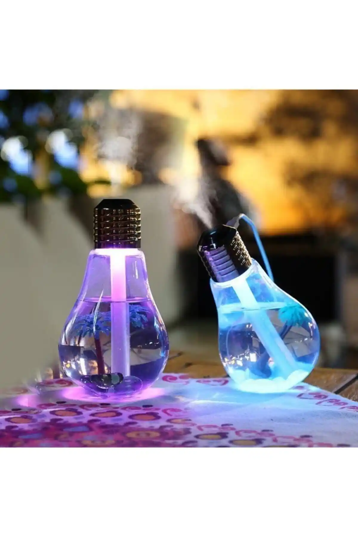 DEMPOWER Mb Ampul Şekilli Oda ve Hava Nemlendirici: Estetik ve Çok Fonksiyonlu Hava Temizleyici