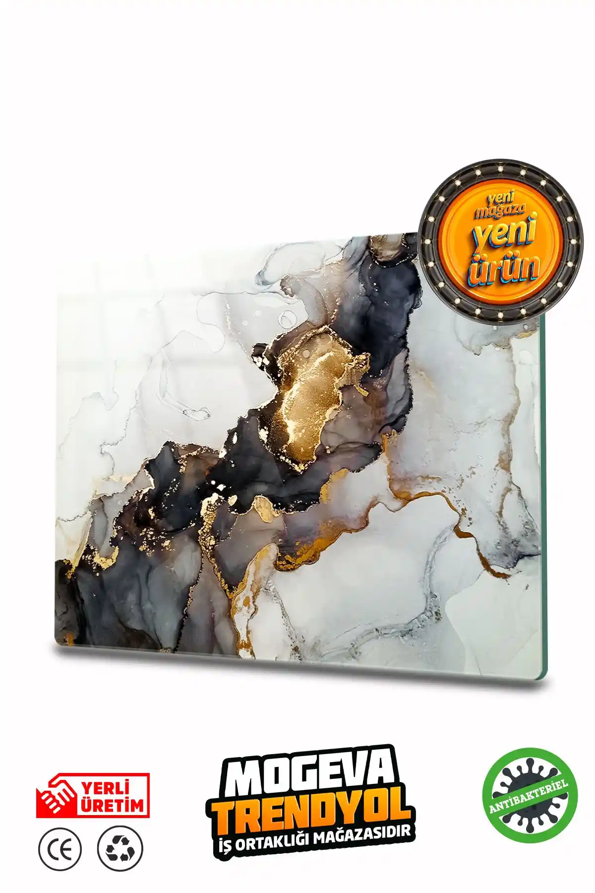 Devr-i Alem Antibakteriyel Cam Kesme Tahtası: Modern ve Hijyenik Mutfak Aksesuarı