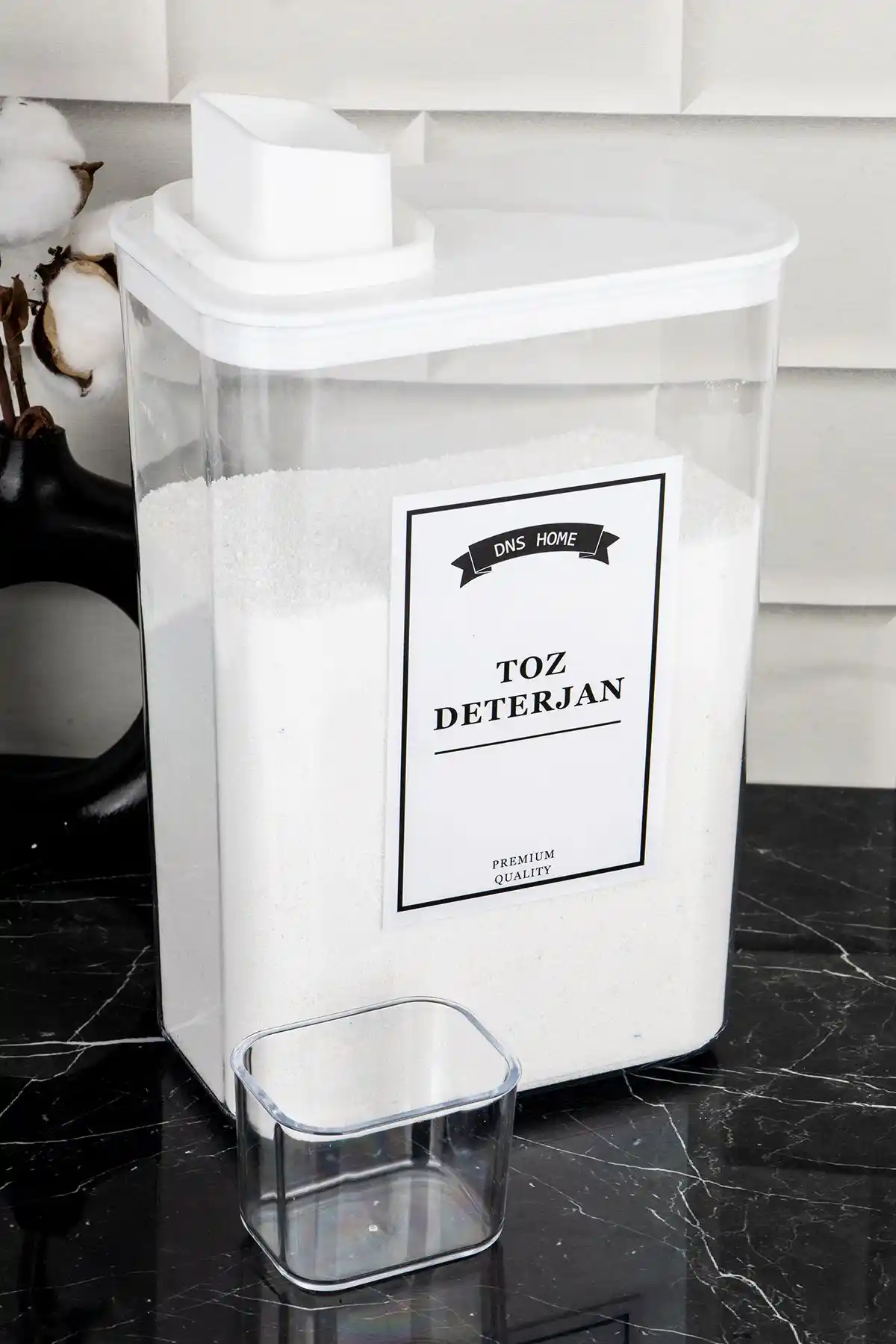 DNS HOME Toz Deterjan Saklama Kabı: Dayanıklı ve Estetik Tasarım ile Mutfak ve Banyo Düzeni