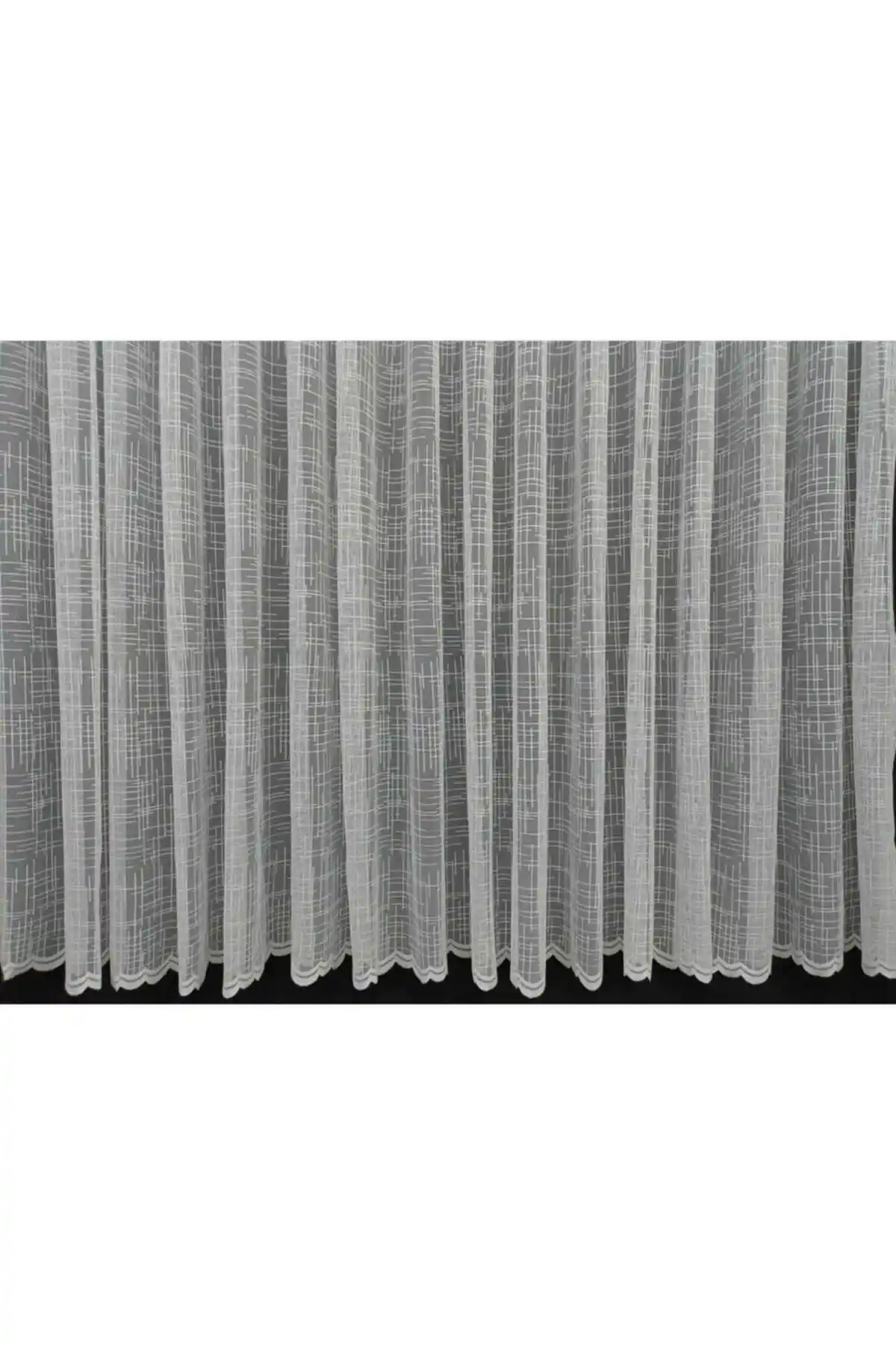 DNZEVGEREÇLERİ Şantuk Çizgili Desen Tül Perde Modern ve Şık Tasarım Çeşitleri