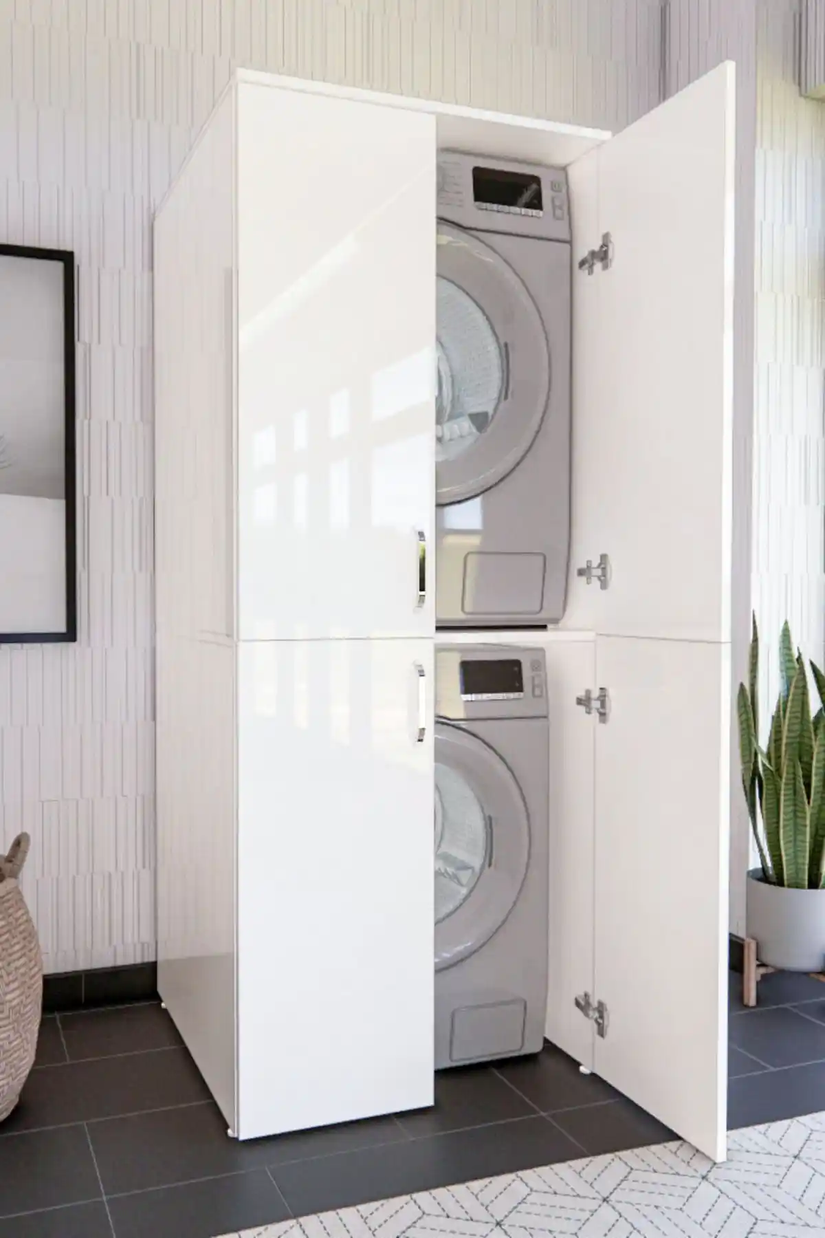 Doğsan Mobilya Çamaşır-Kurutma Makinesi Dolabı: Şık ve Fonksiyonel Depolama Çözümü