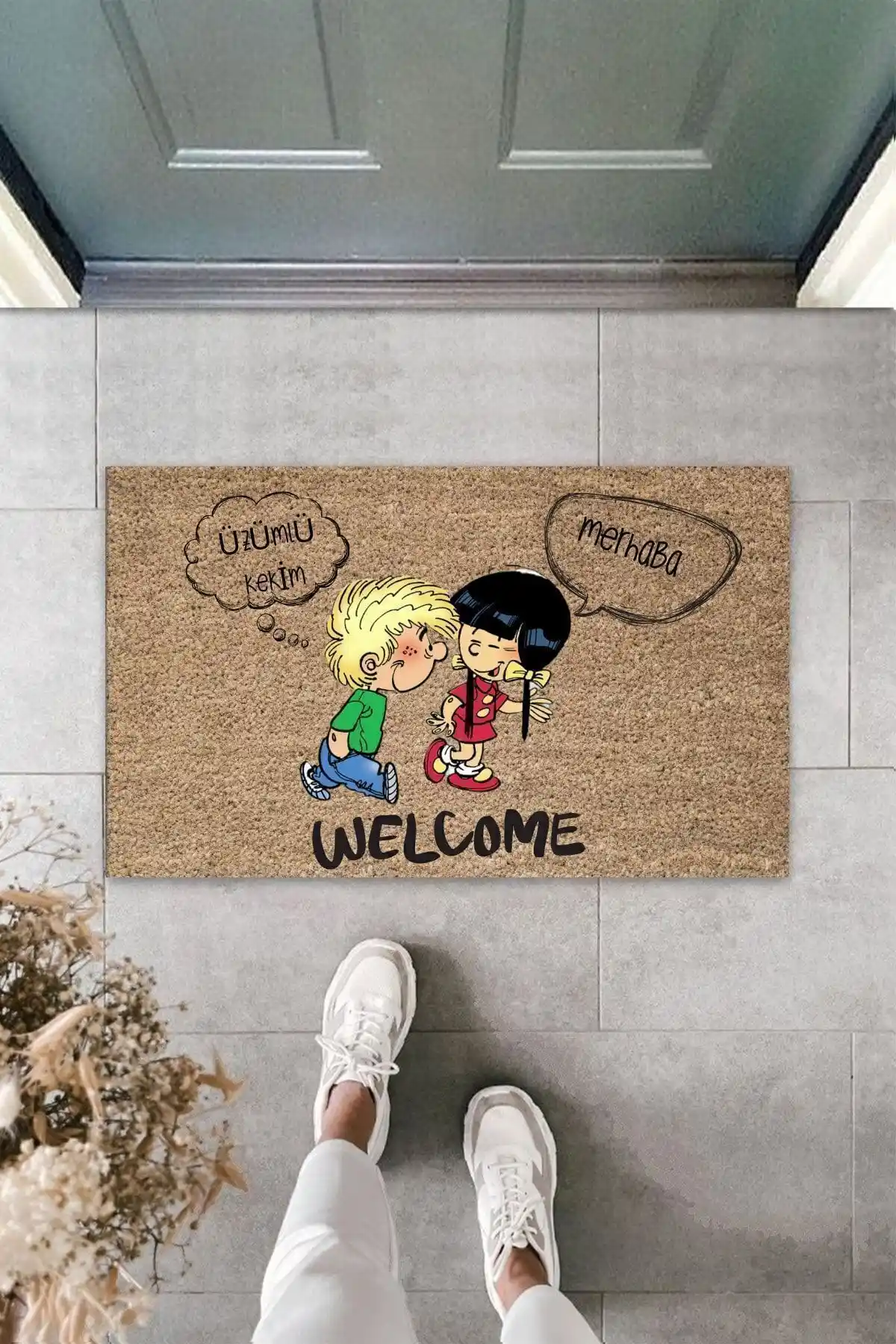 Dormot Home Dekoratif Dijital Baskı Kapı Paspası Modern ve Estetik Çözüm