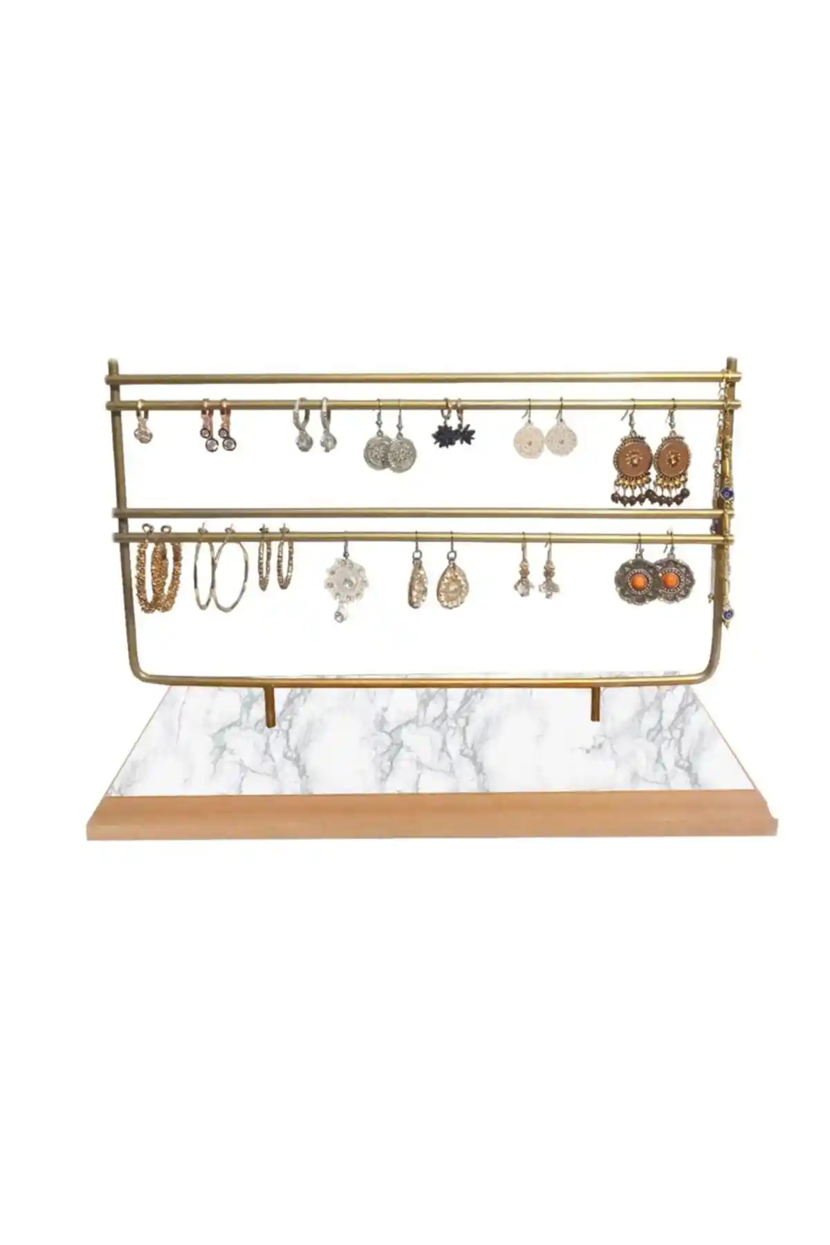 Drm Wood Gold Altın Takı Standı Modern ve Şık Tasarımıyla Takı Düzenlemenizi Kolaylaştırır