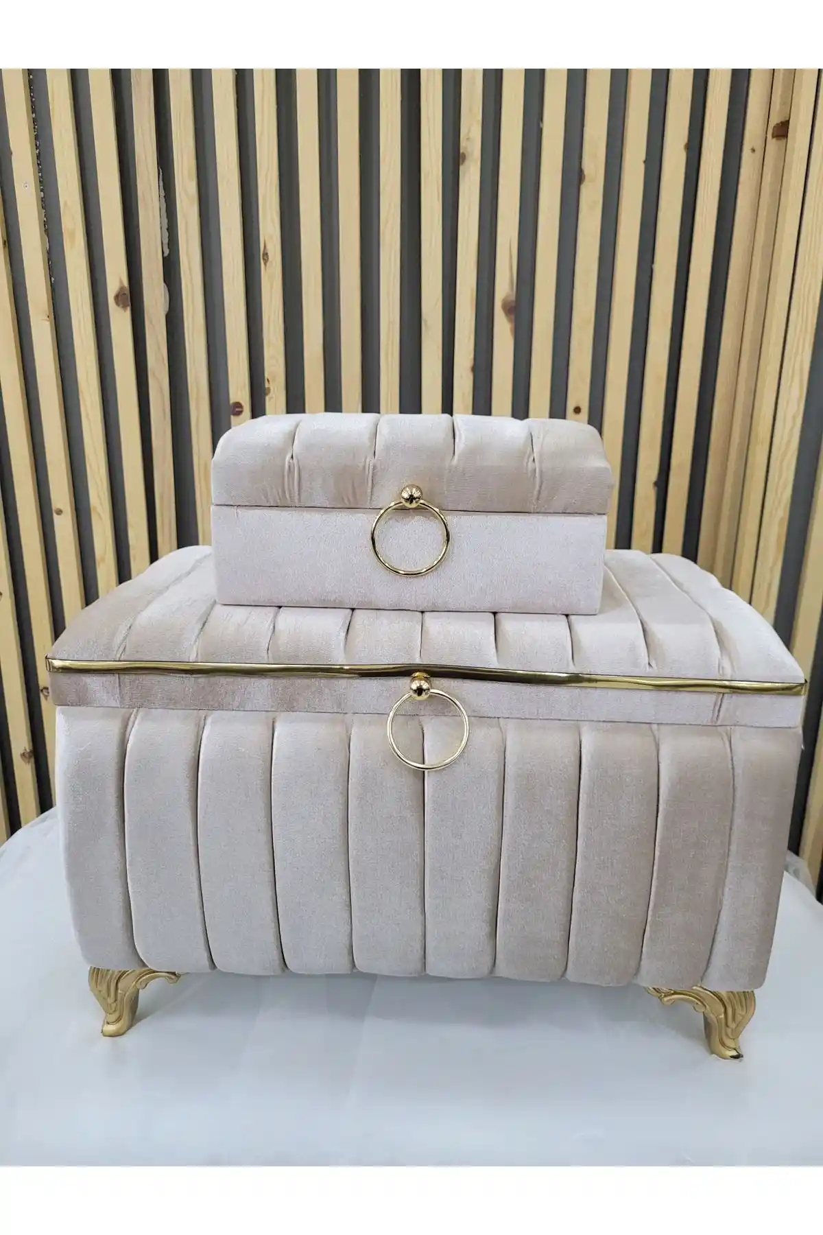 Duru Çeyiz Sandıkları Deren İkili Çeyiz Sandığı Klasik ve Retro Tarzıyla Şık Depolama Çözümü