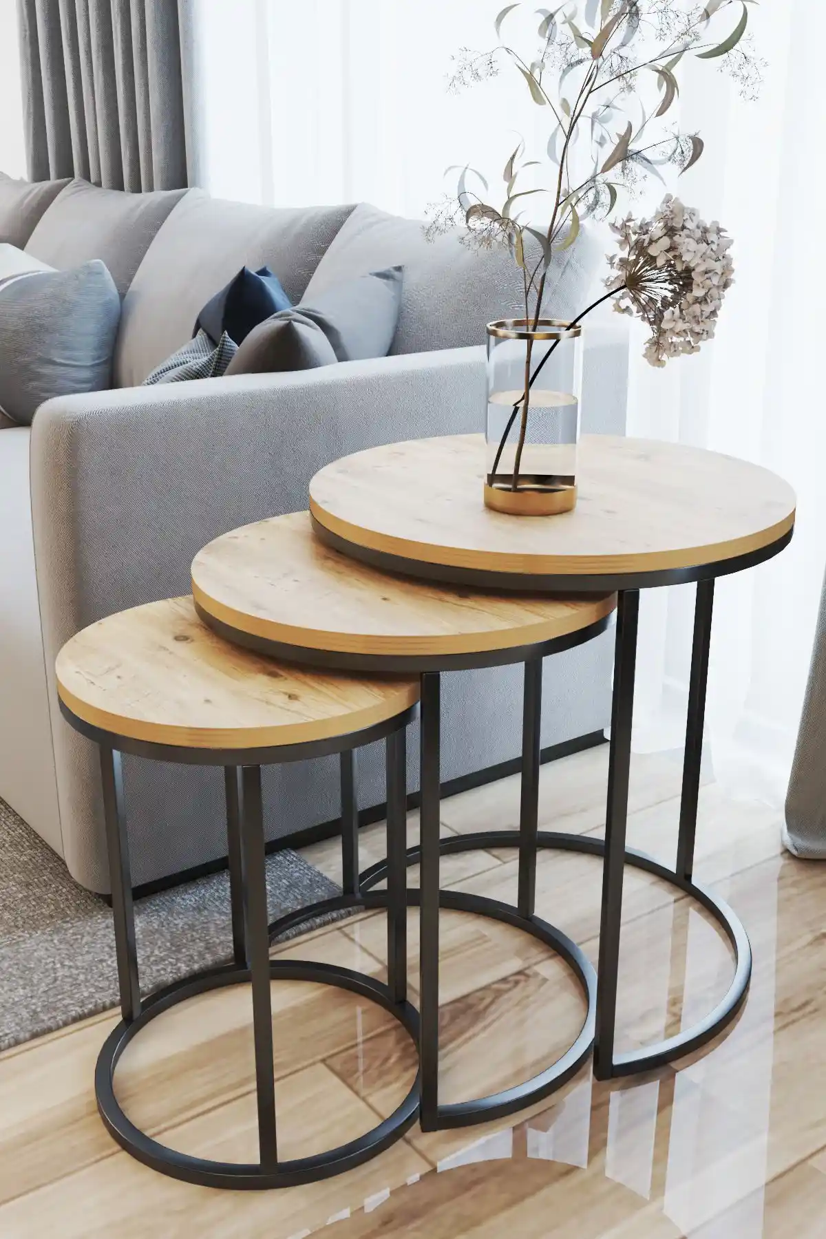 Ecol 3 Lü C Zigon Sehpa Modern Şıklık ve Dayanıklılık Sunar