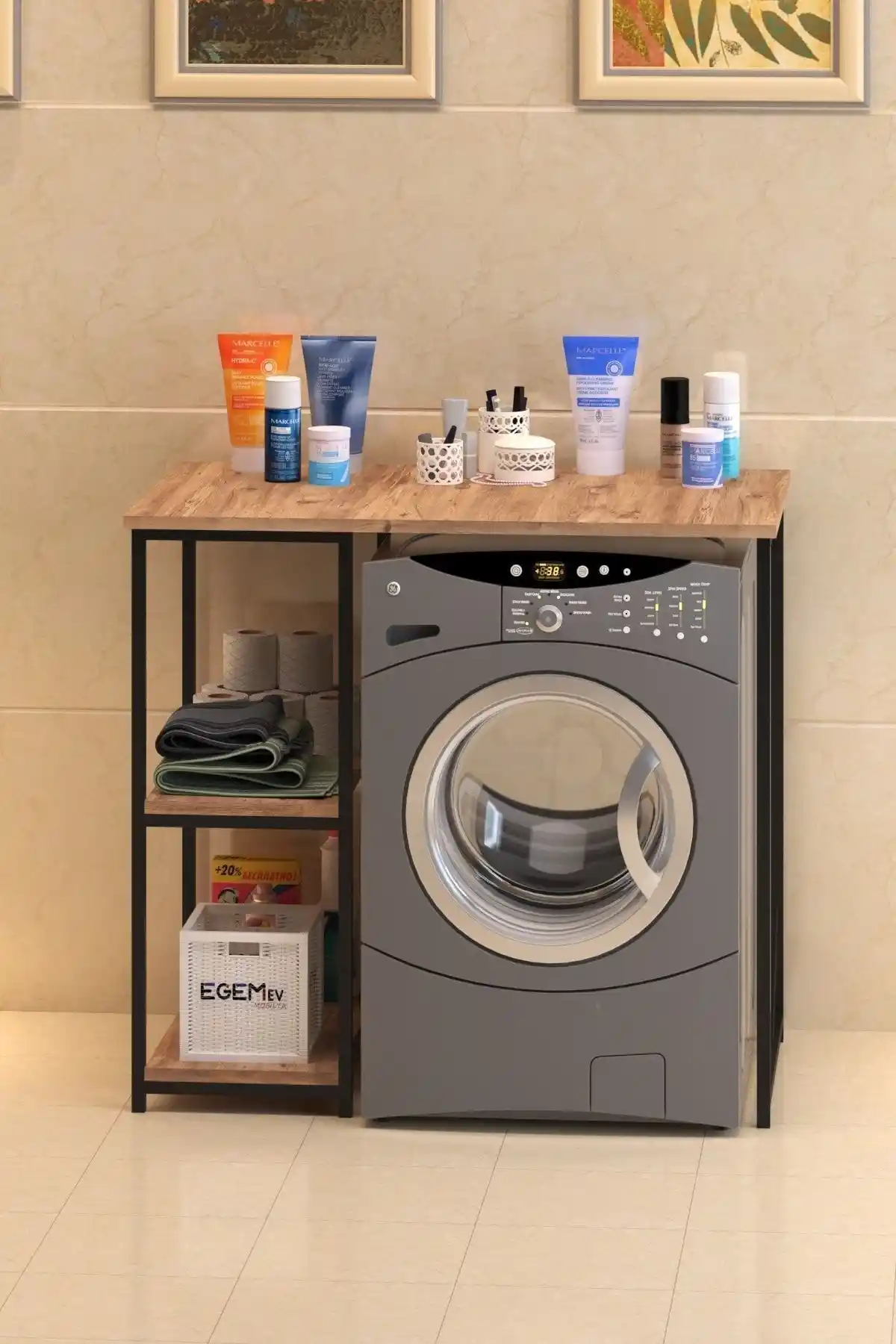 EGEMEV Çok Amaçlı Kurutmalık ve Düzenleyici: Modern ve Şık Ev Depolama Çözümü