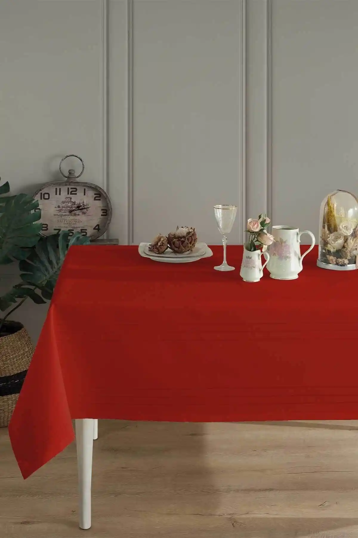 Elart Dertsiz Dream Kırmızı Masa Örtüsü 160x220 cm Şık ve Dayanıklı Tasarım