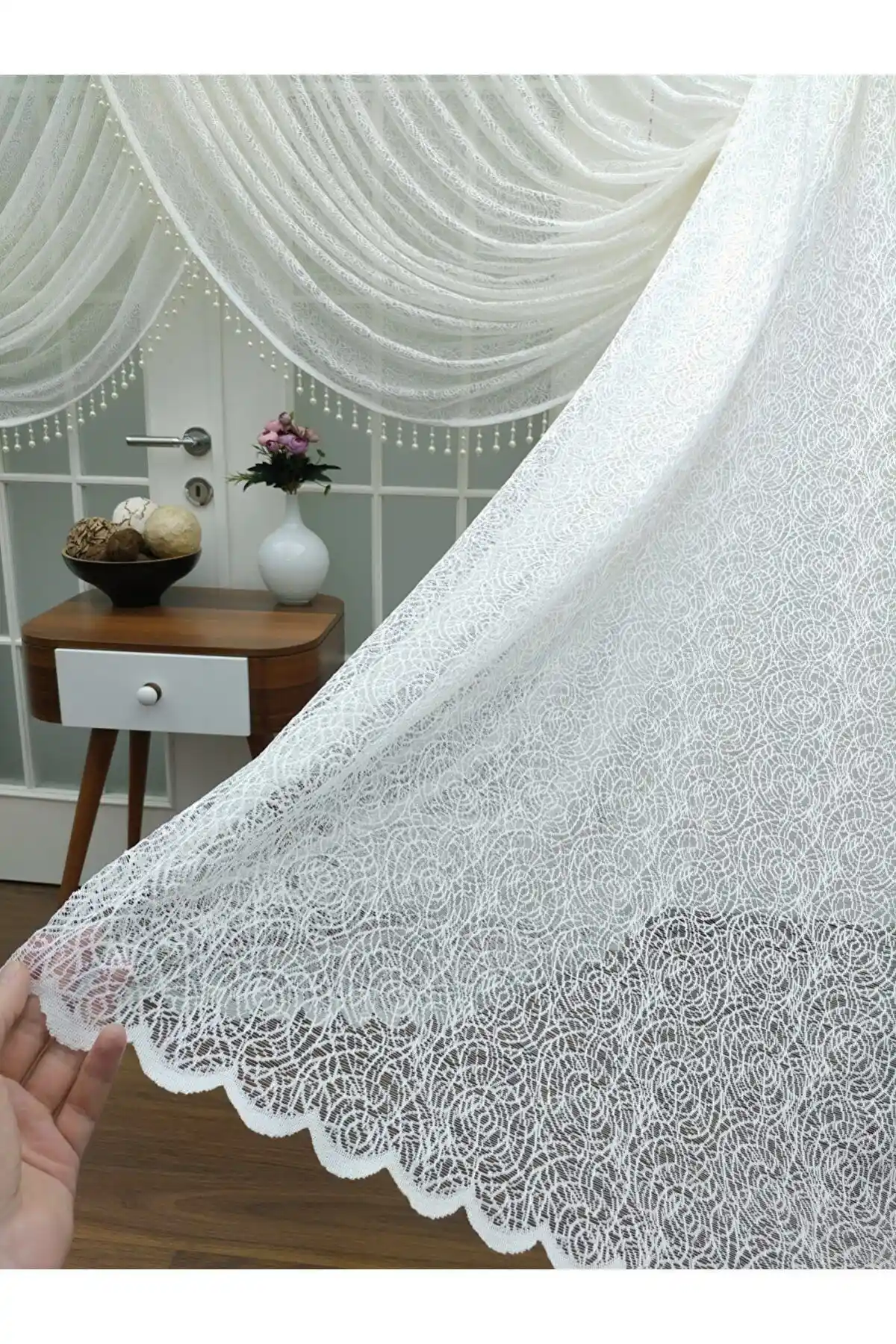 Elision Home Özel Örme Dokulu Kruvaze Tül Perde Şıklık ve Fonksiyonelliğin Buluşması