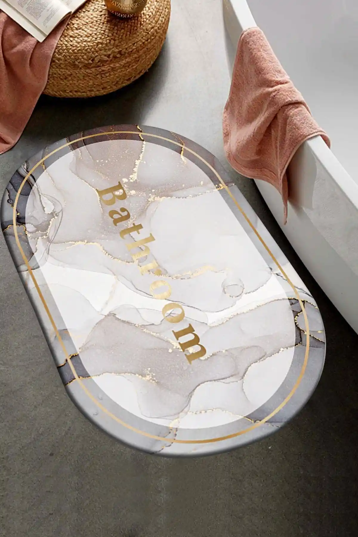 Else Halı Else Dekor Banyo Paspası Modern ve Güvenli Tasarımıyla Banyonuz İçin Uygun