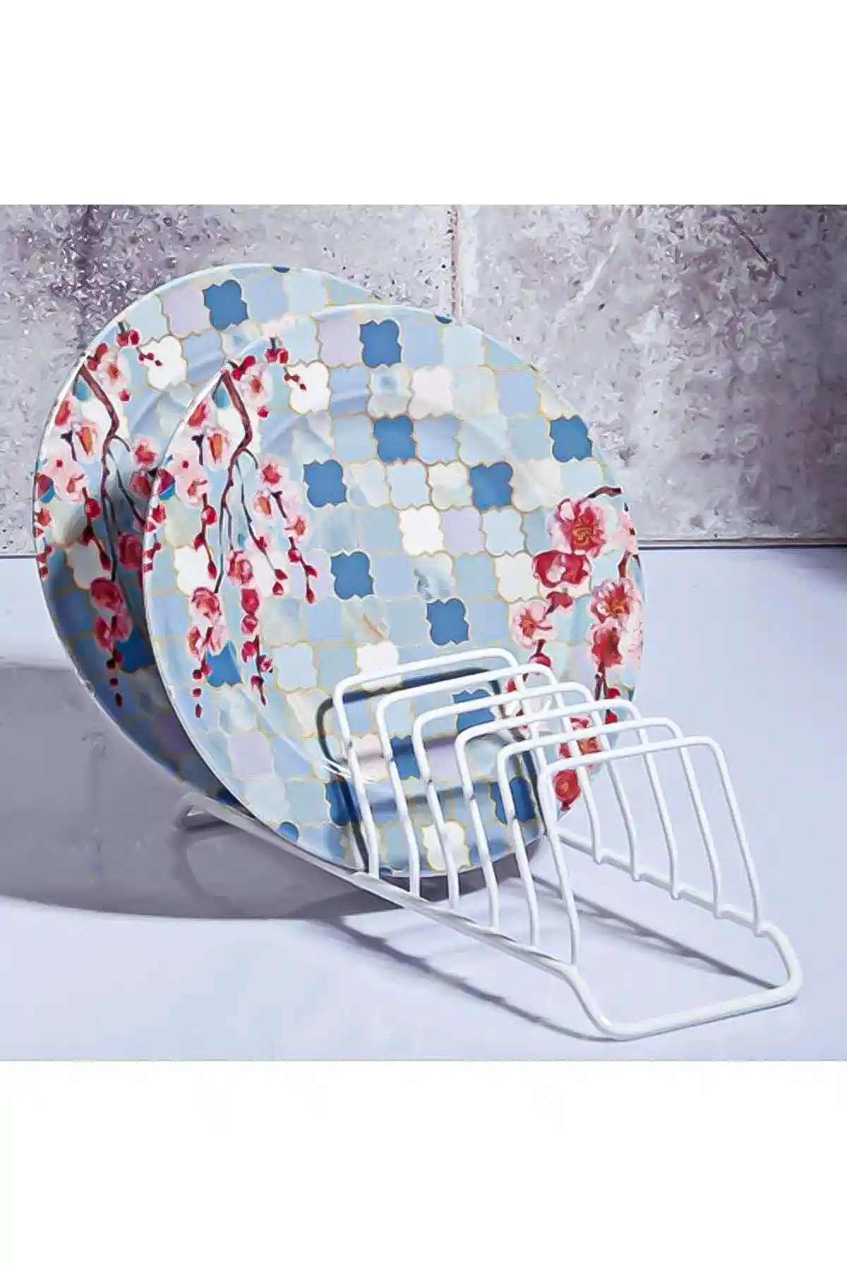 ELSE NIPPON 9 Bölmeli Beyaz Çelik Tabaklık Düzenleyici Günlük Mutfak Kullanımı İçin