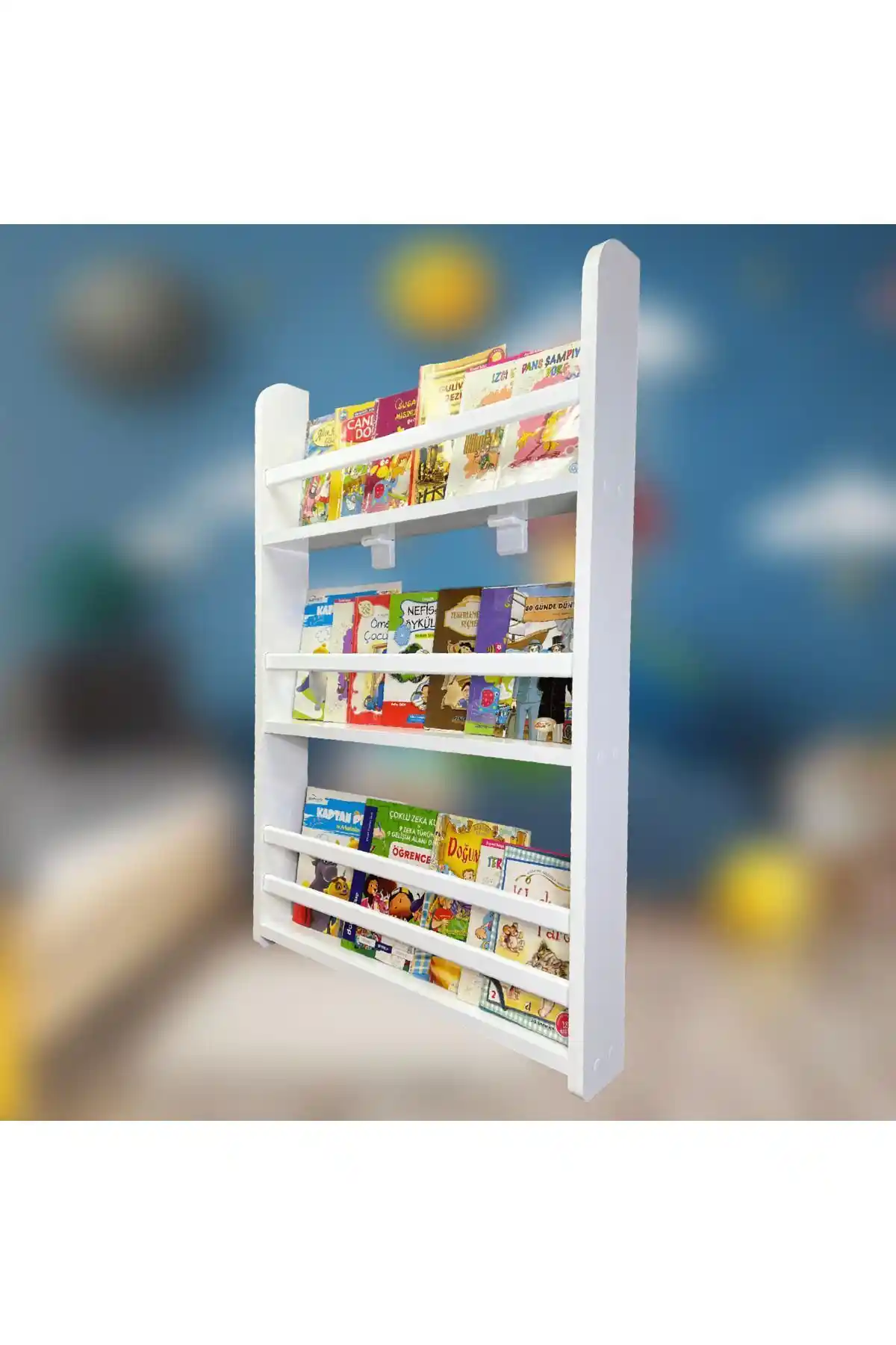 Emdief Home Montessori Kitaplık: Modern ve Fonksiyonel Çocuk Odası Depolama Çözümü