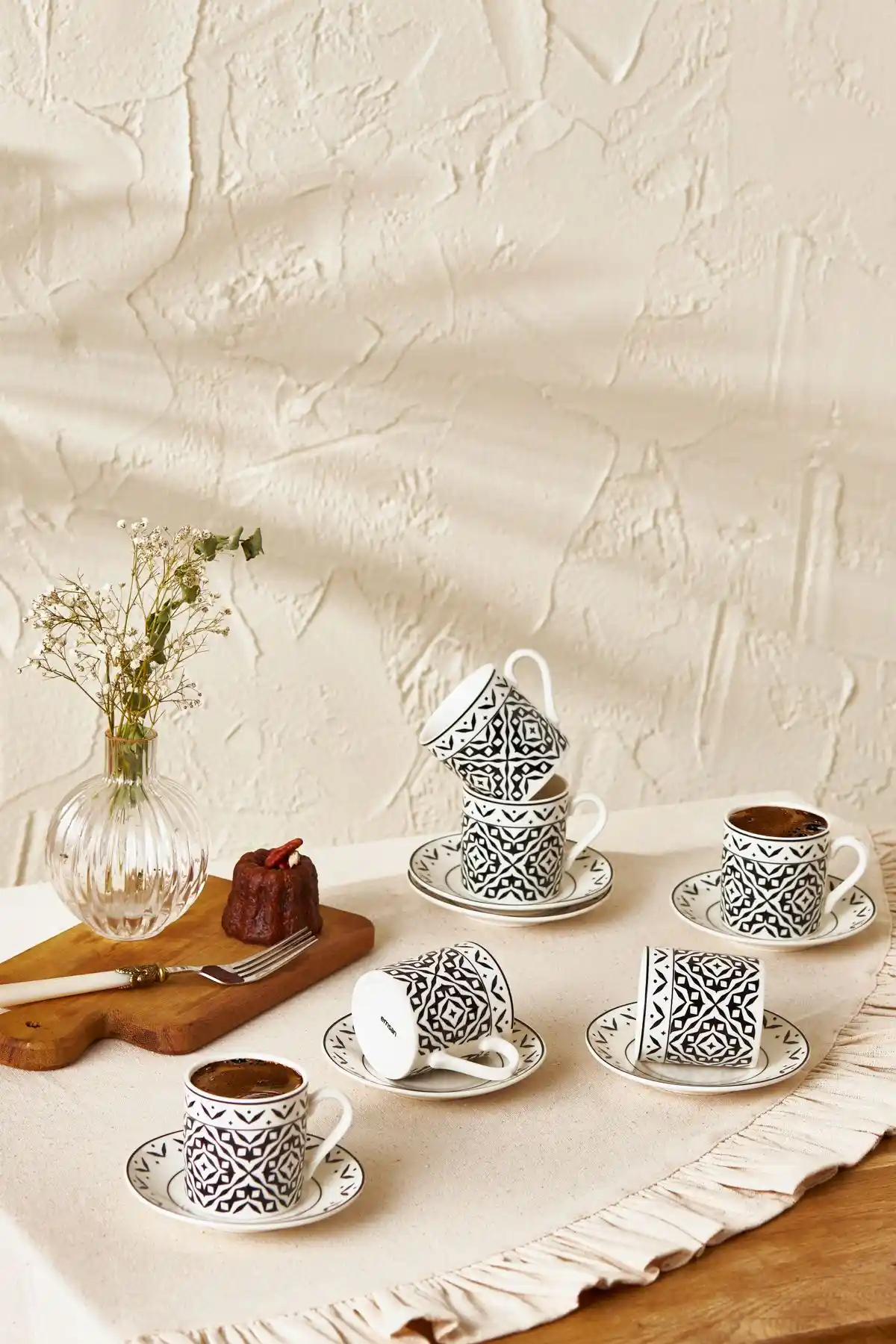 Emsan STD Verano New Bone Kahve Fincan Takımı Modern ve Dayanıklı Tasarım