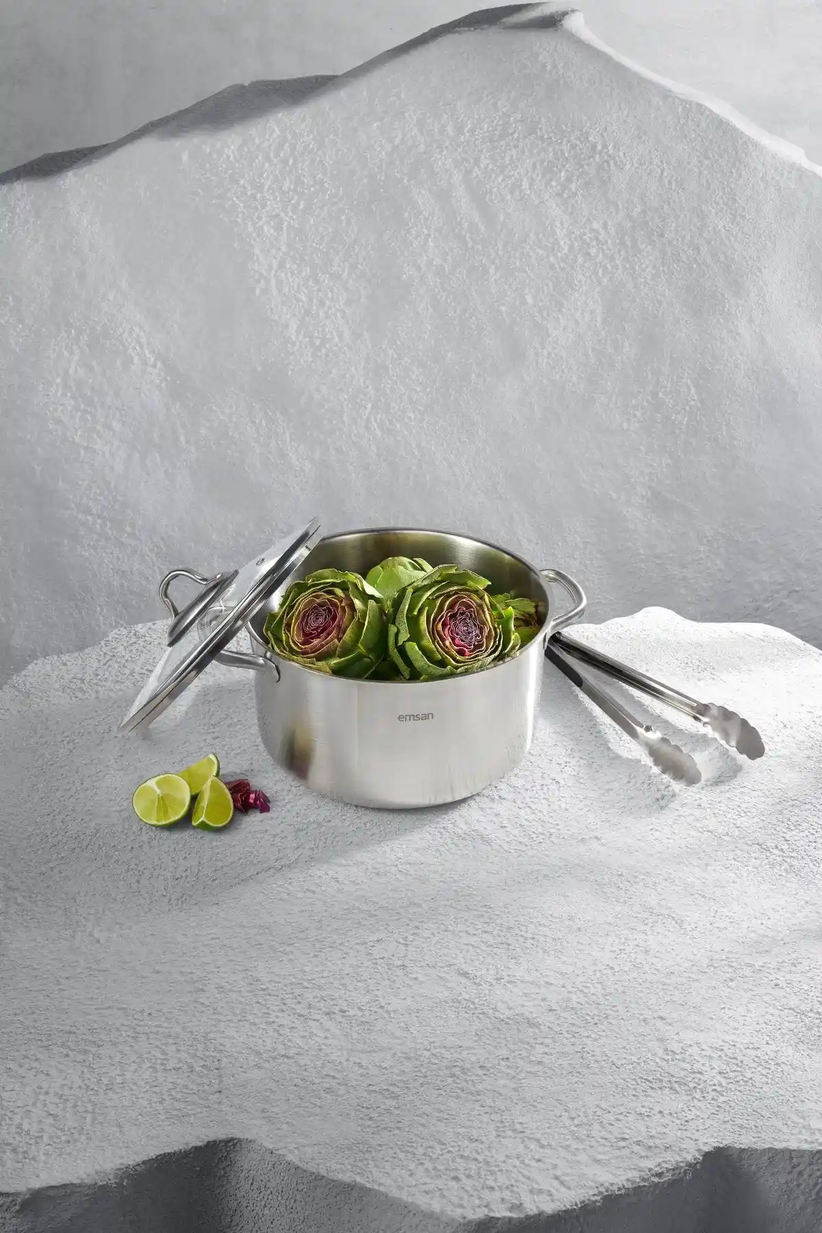 Emsan Steel Force Derin Tencere 24 Cm - Dayanıklı ve Şık Mutfak Gereci