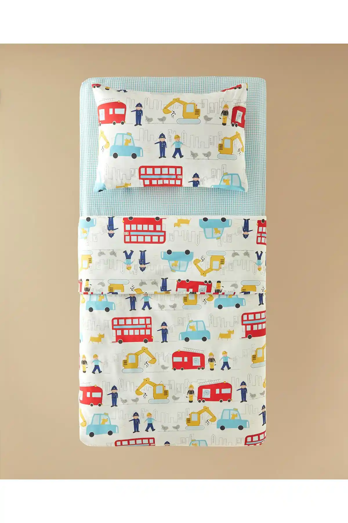 English Home City Pamuklu Çocuk Nevresim Takımı Renkli ve Dayanıklı Tasarım