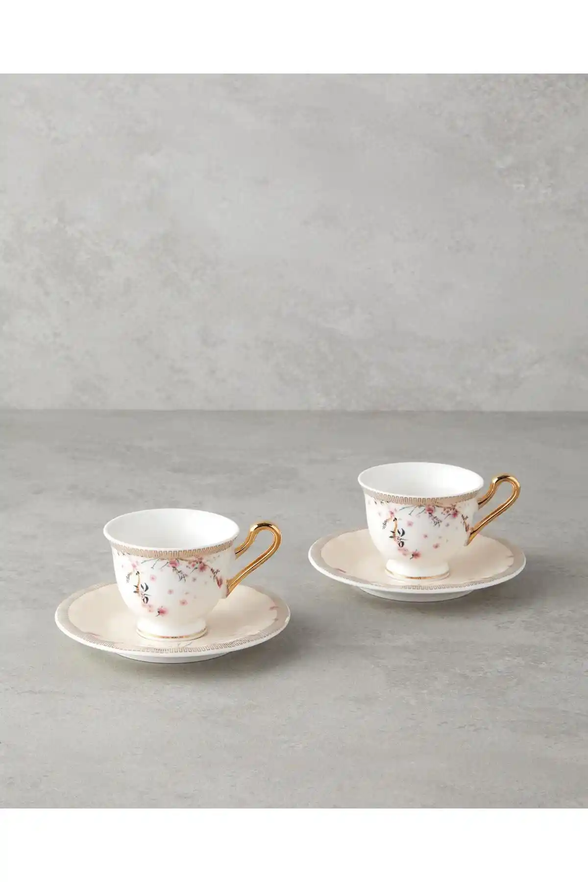 English Home Sakura Dream Bone China Kahve Fincan Takımı 2 Kişilik Modern ve Dayanıklı Tasarım