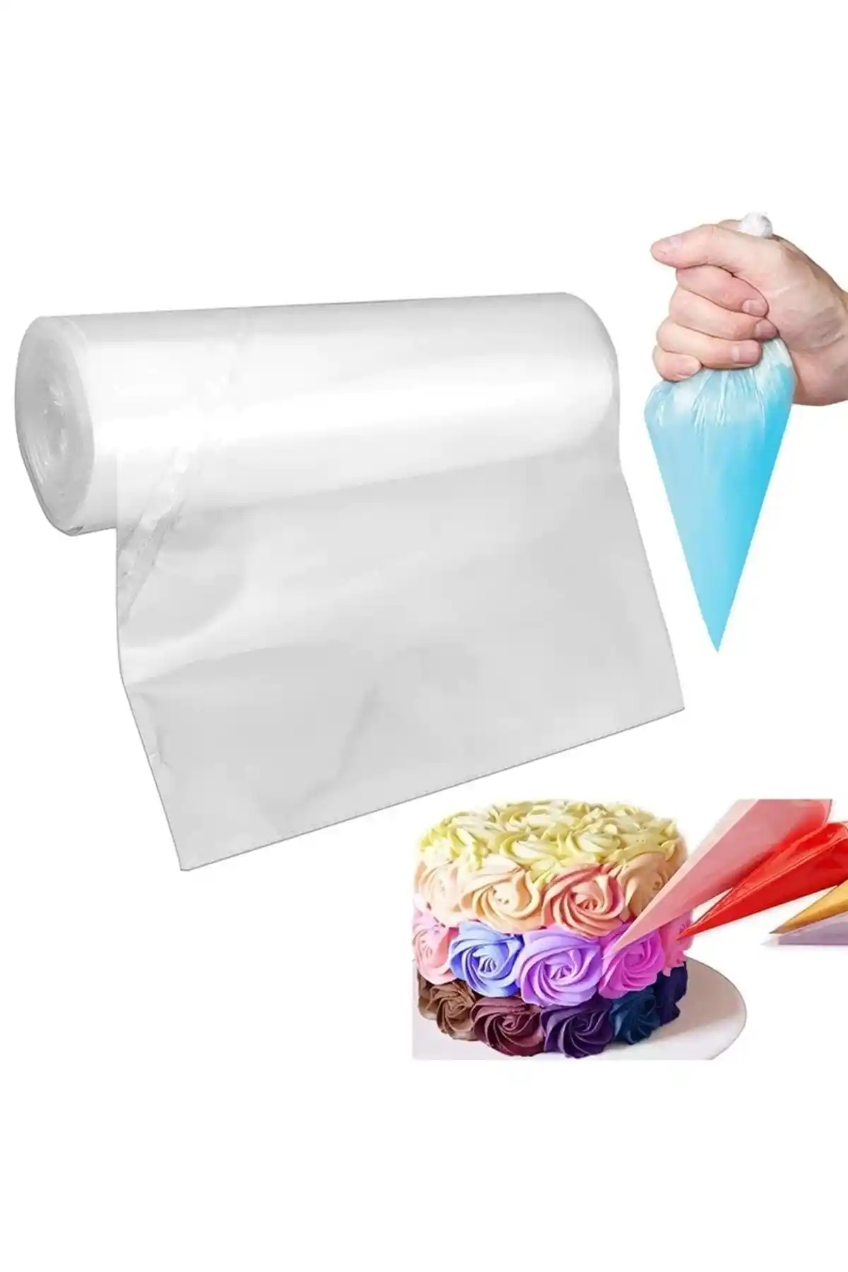 ENJOYPEPERON Tek Kullanımlık Krema Sıkma Torbası Büyük Boy Pratik ve Dayanıklı Çözüm