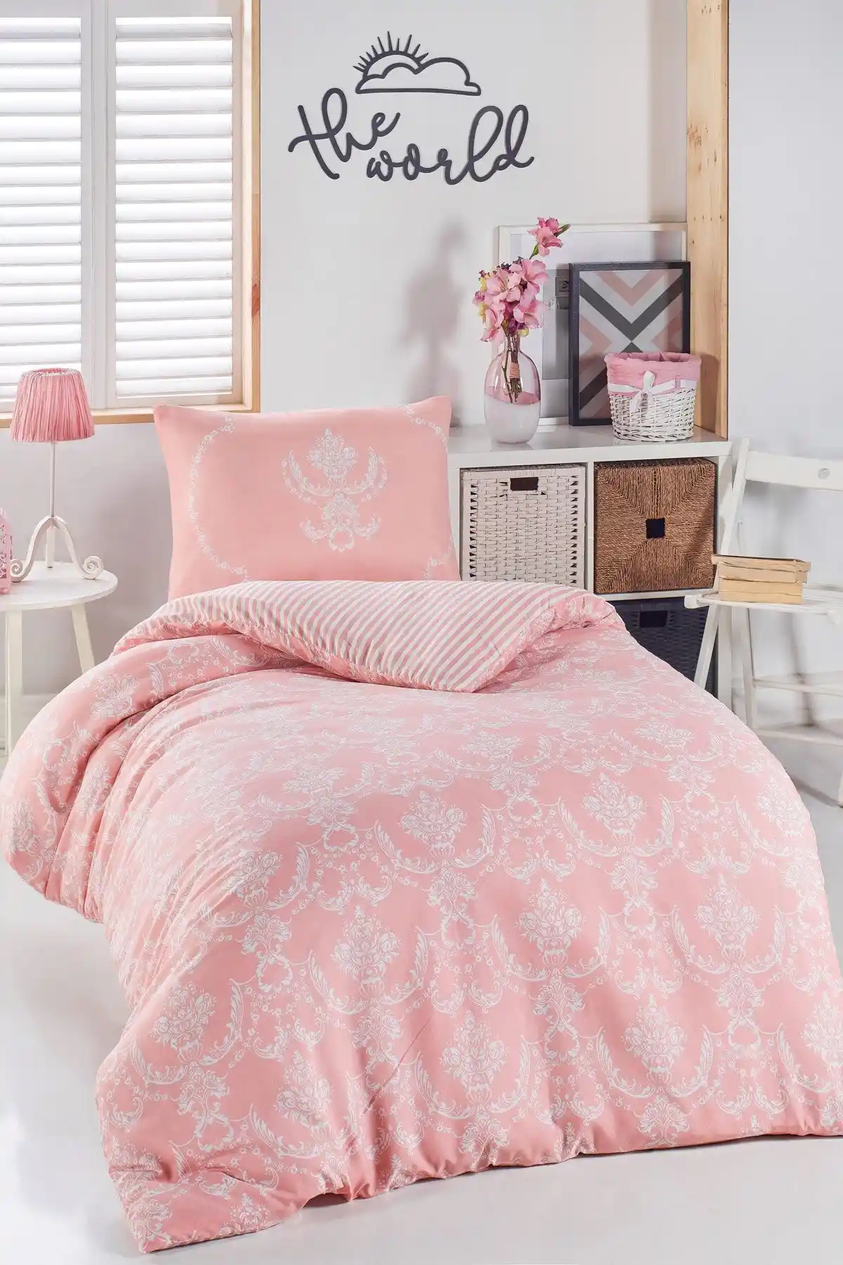 Enlora Home Pudra Junior Nevresim Seti: Şık ve Dayanıklı Çocuk Odası Yatak Takımı