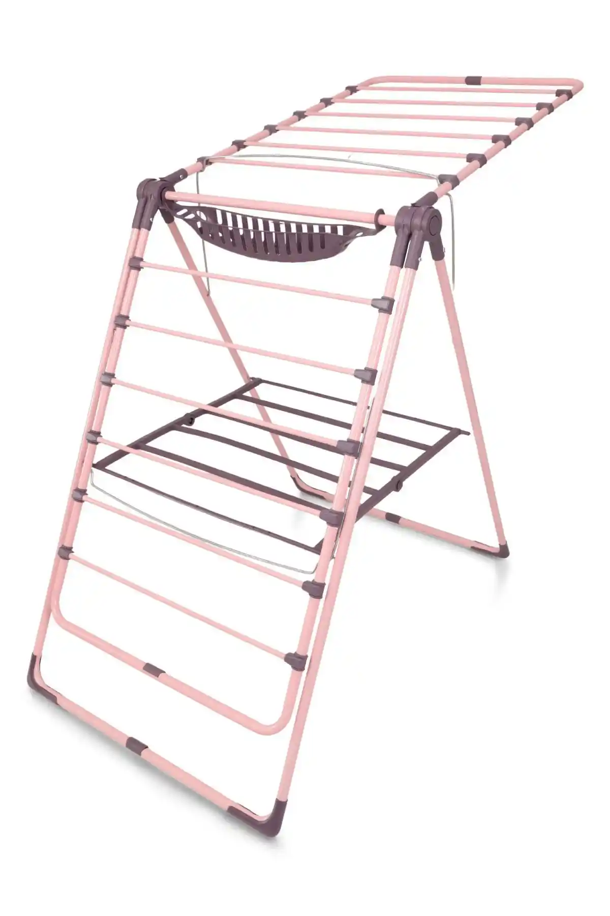 Ev Marketi Kalın Borulu Mandal Sepetli Çamaşır Kurutmalık Modern ve Dayanıklı Tasarım