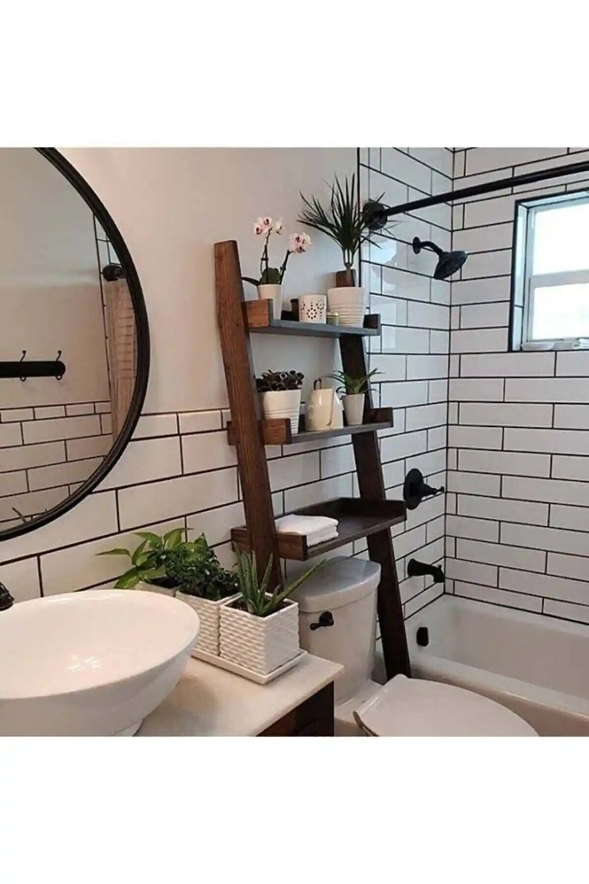 EvBiziz Doğal Ahşap Banyo Düzenleyici: Şık ve Fonksiyonel Banyo Organizasyonu Ürünü