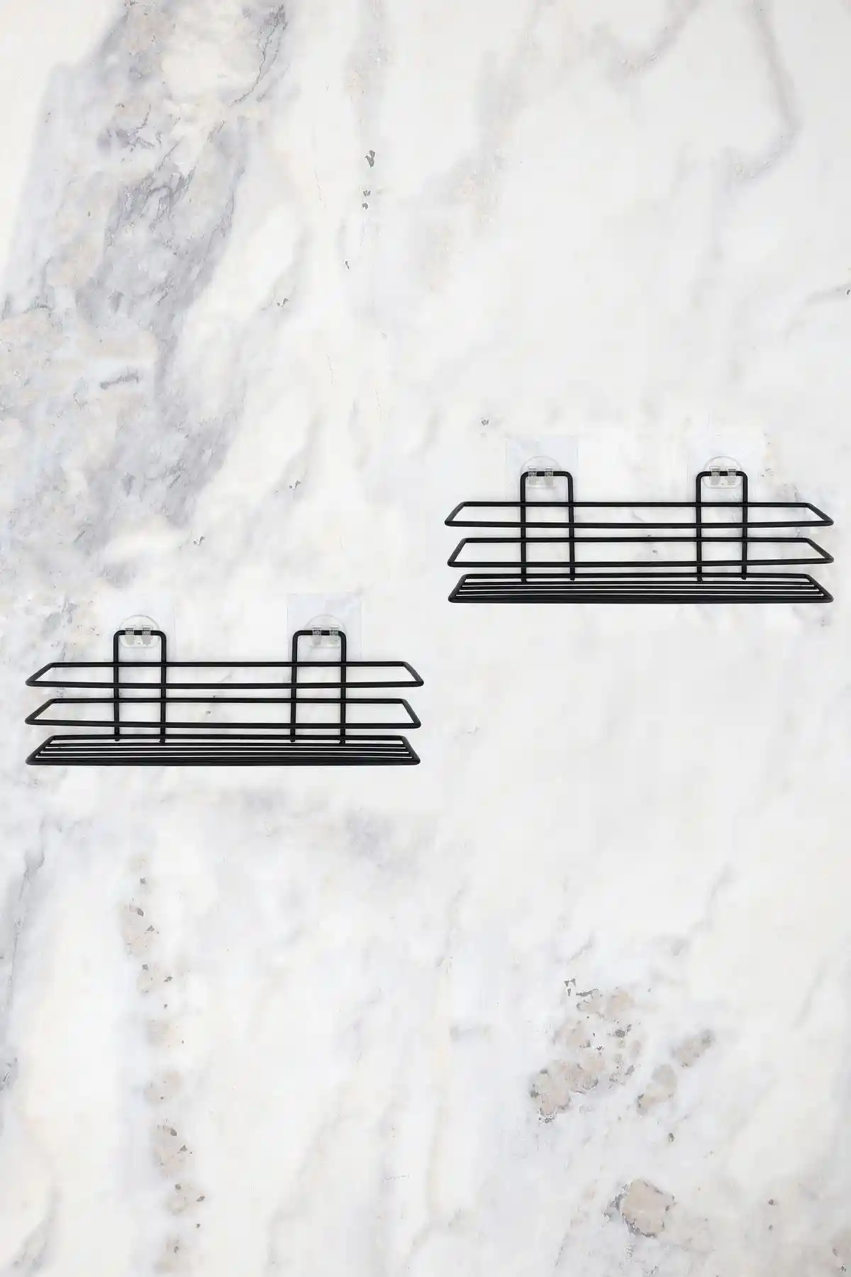 Evina Banyo Düzenleyici Seti Modern ve Dayanıklı Siyah Metal Tasarım