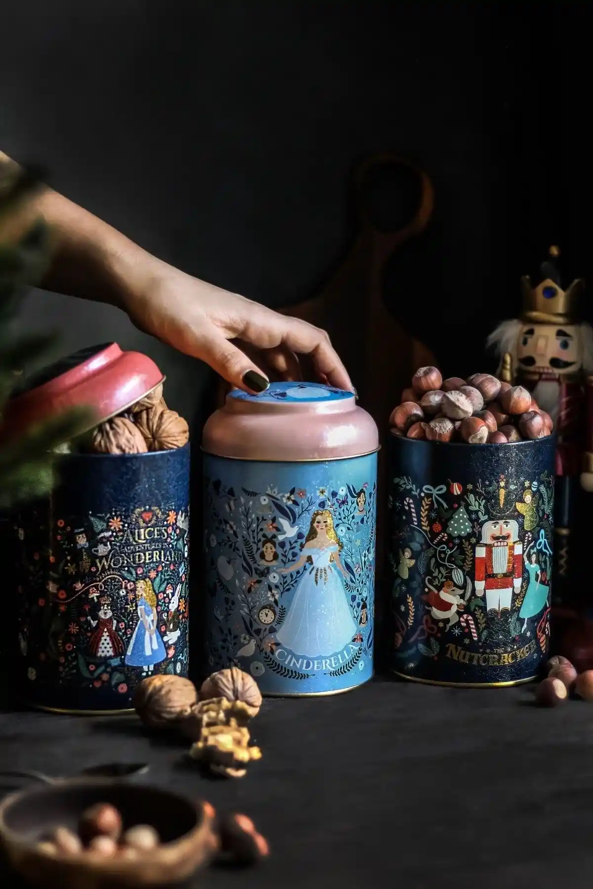 Evle 3'lü Metal Saklama Kabı Seti Modern ve Fonksiyonel Mutfak Çözümü